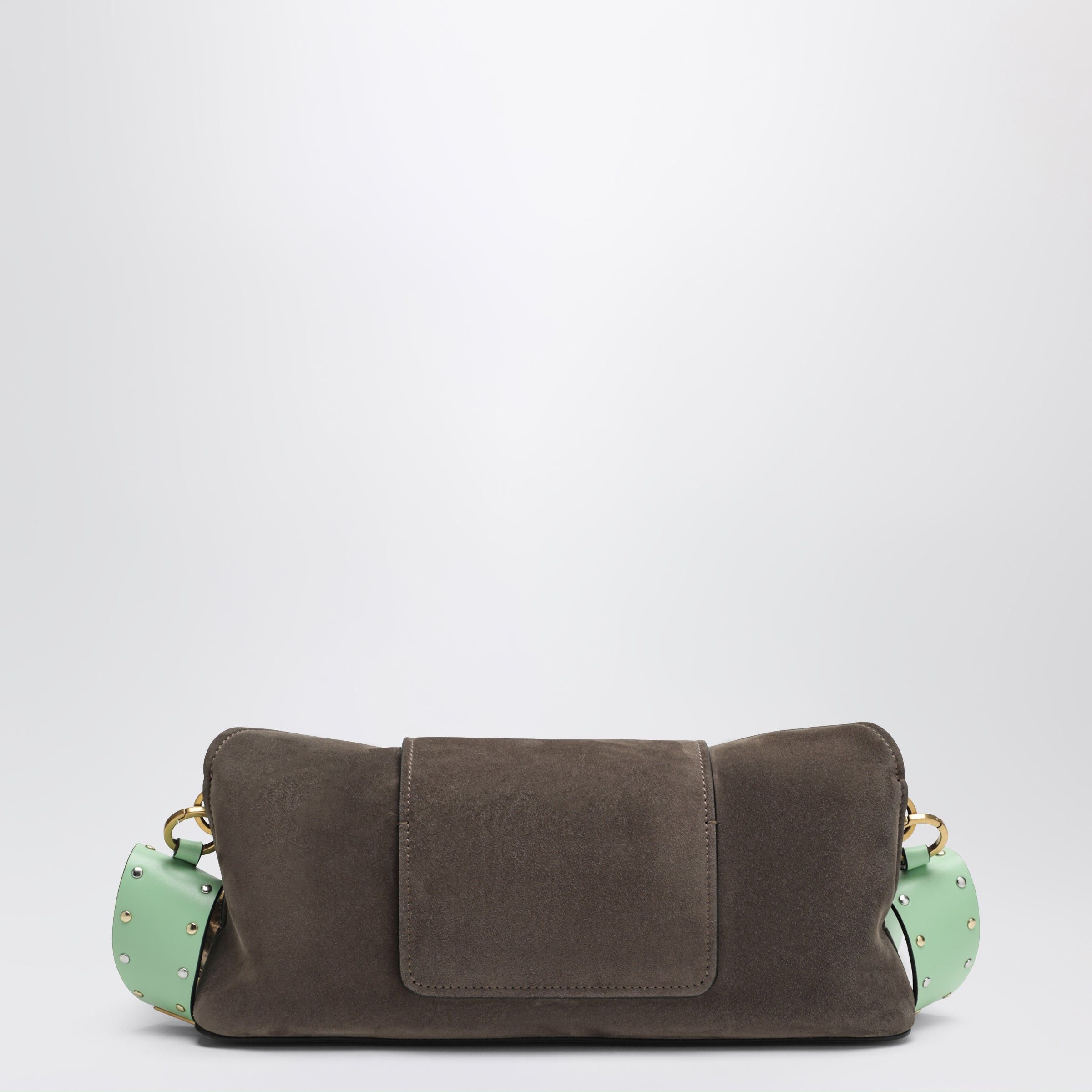 Versace Versace Vivian Pouch In Taupe/Mint Suede Size ONE SIZE - 2 Thumbnail