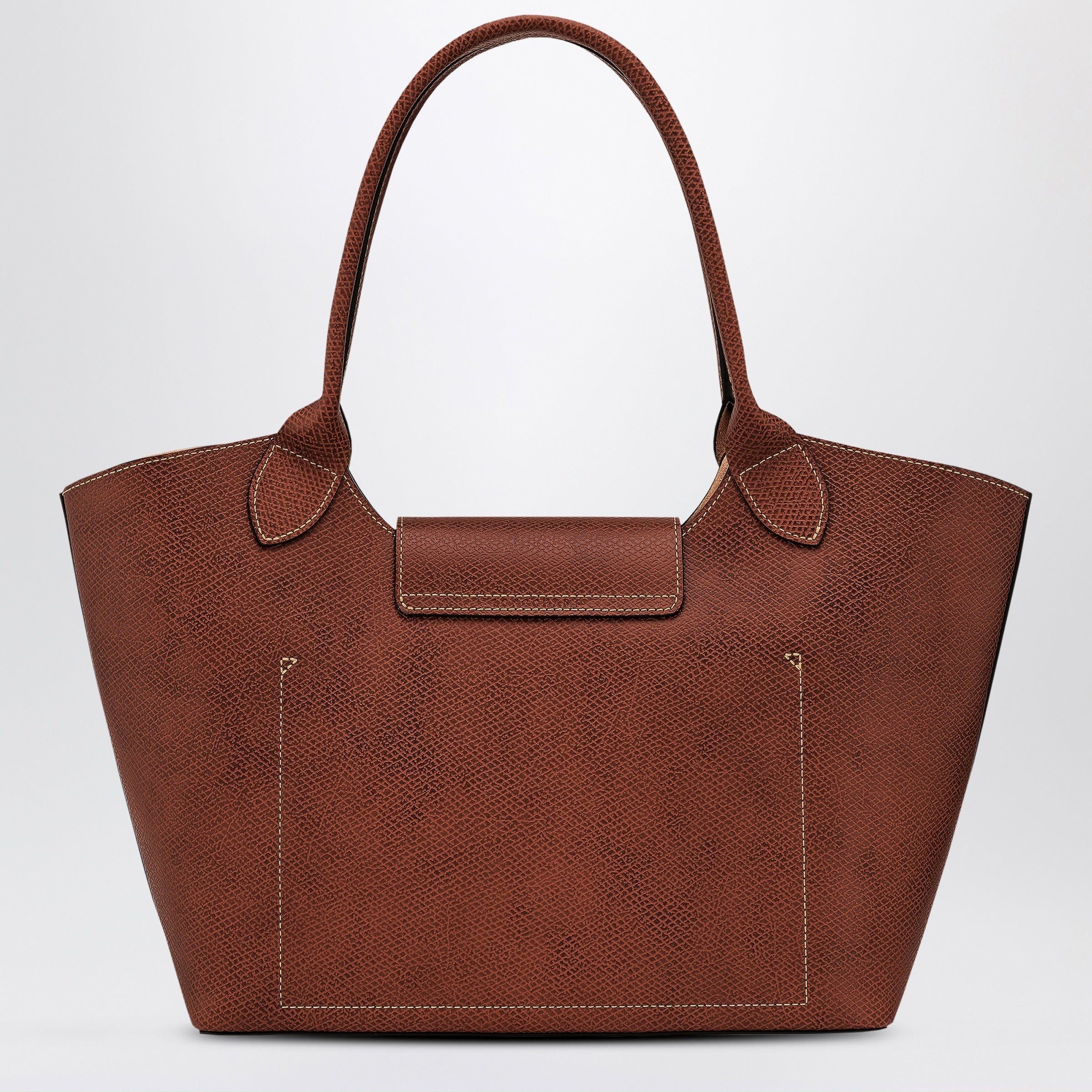 Longchamp Longchamp L Ã‰Pure Leather Shoulder Bag Brown Size ONE SIZE - 2 Thumbnail