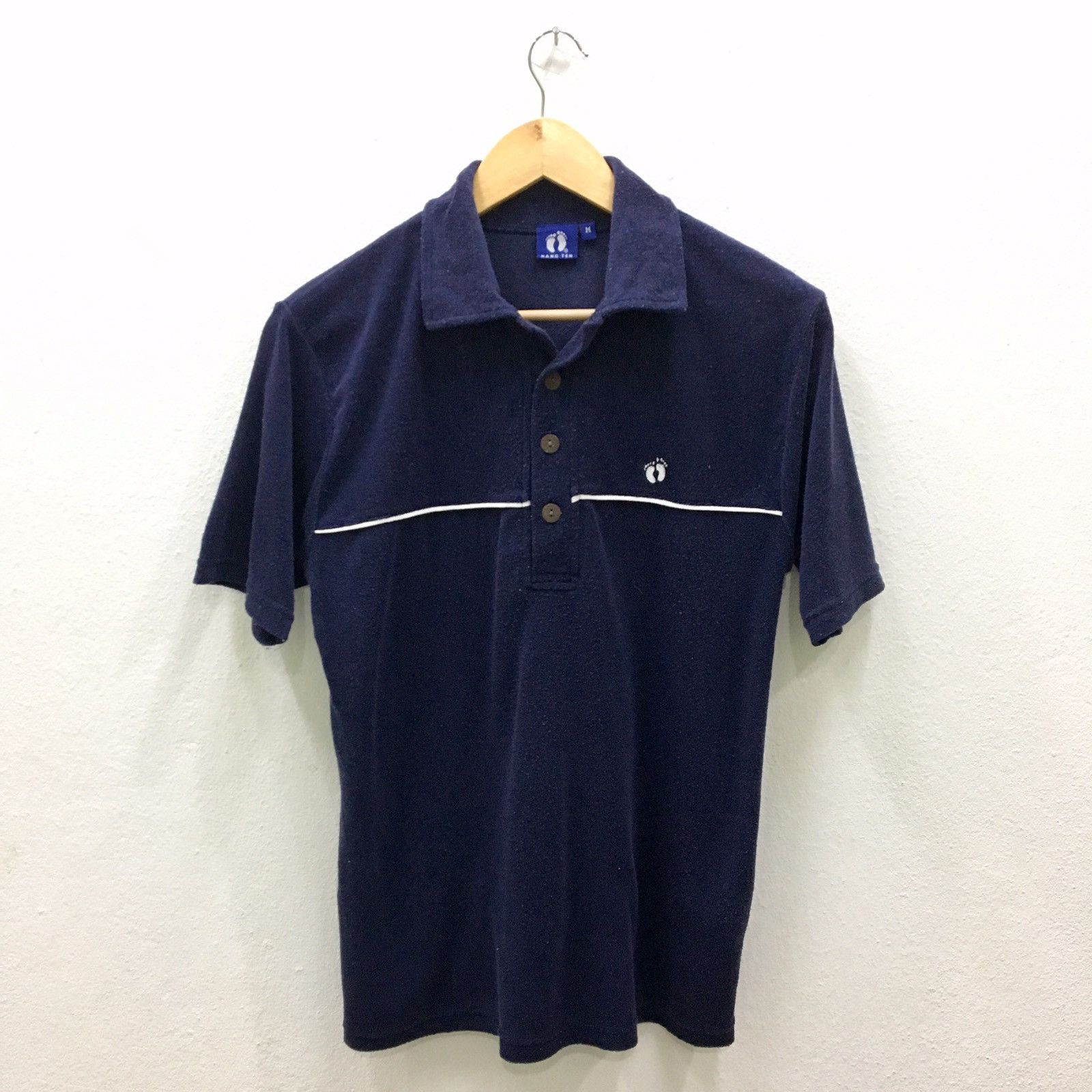 Hang Ten Vintage Hang Ten Fleece Polo Shirt Size US M / EU 48-50 / 2 - 1 Thumbnail