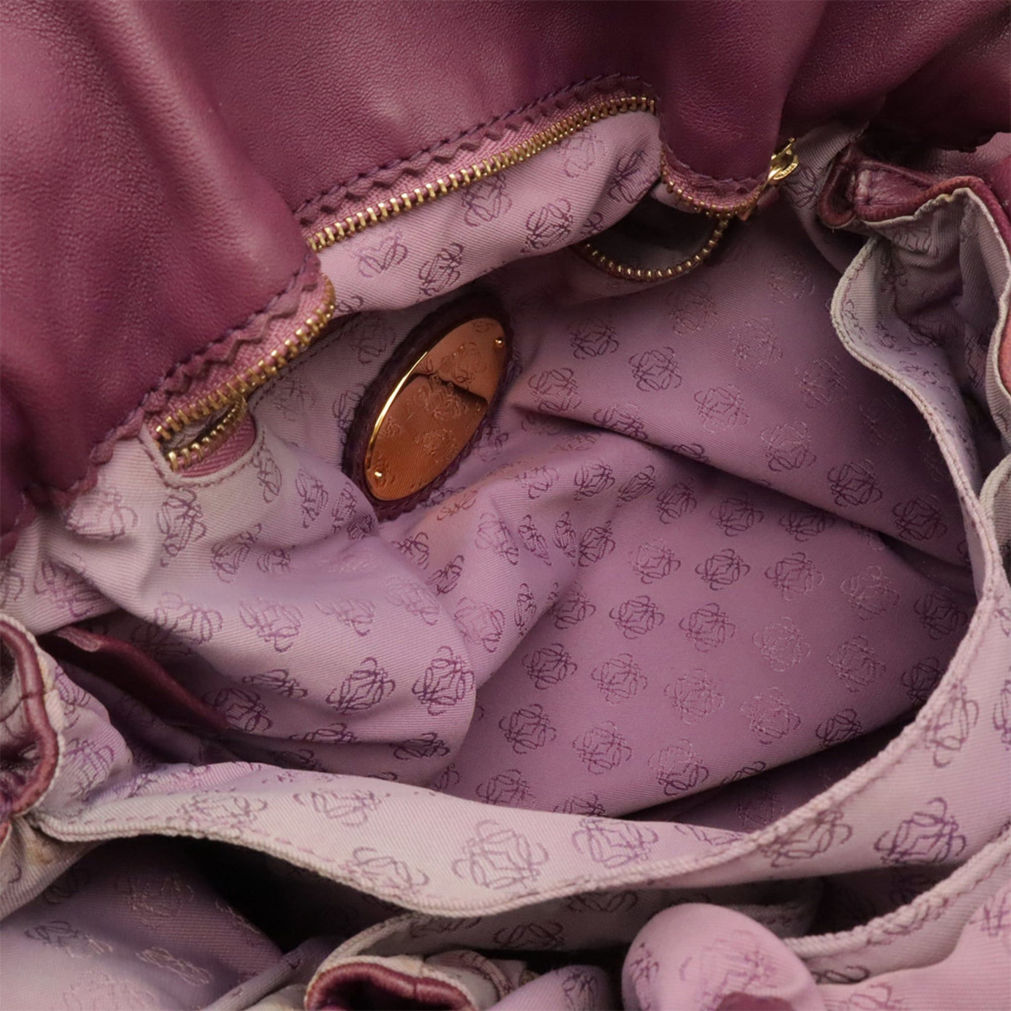 Loewe LOEWE Flamenco Shoulder Bag, Pouch Style, Tassel, Nappa Leather, Purple Size ONE SIZE - 8 Thumbnail