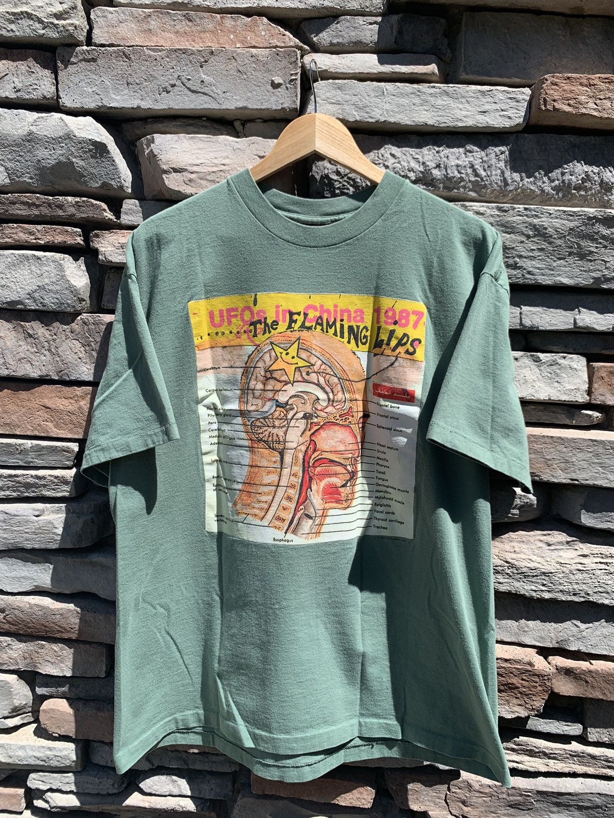 Band Tees × Vintage 1987 UFOs in China The Flaming Lips T-shirt