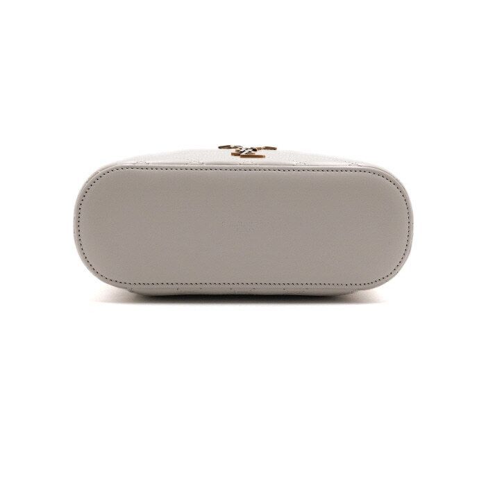 Yves Saint Laurent White Lambskin Monogram GABY Vanity Top Handle Tote Bag and Size ONE SIZE - 6 Thumbnail