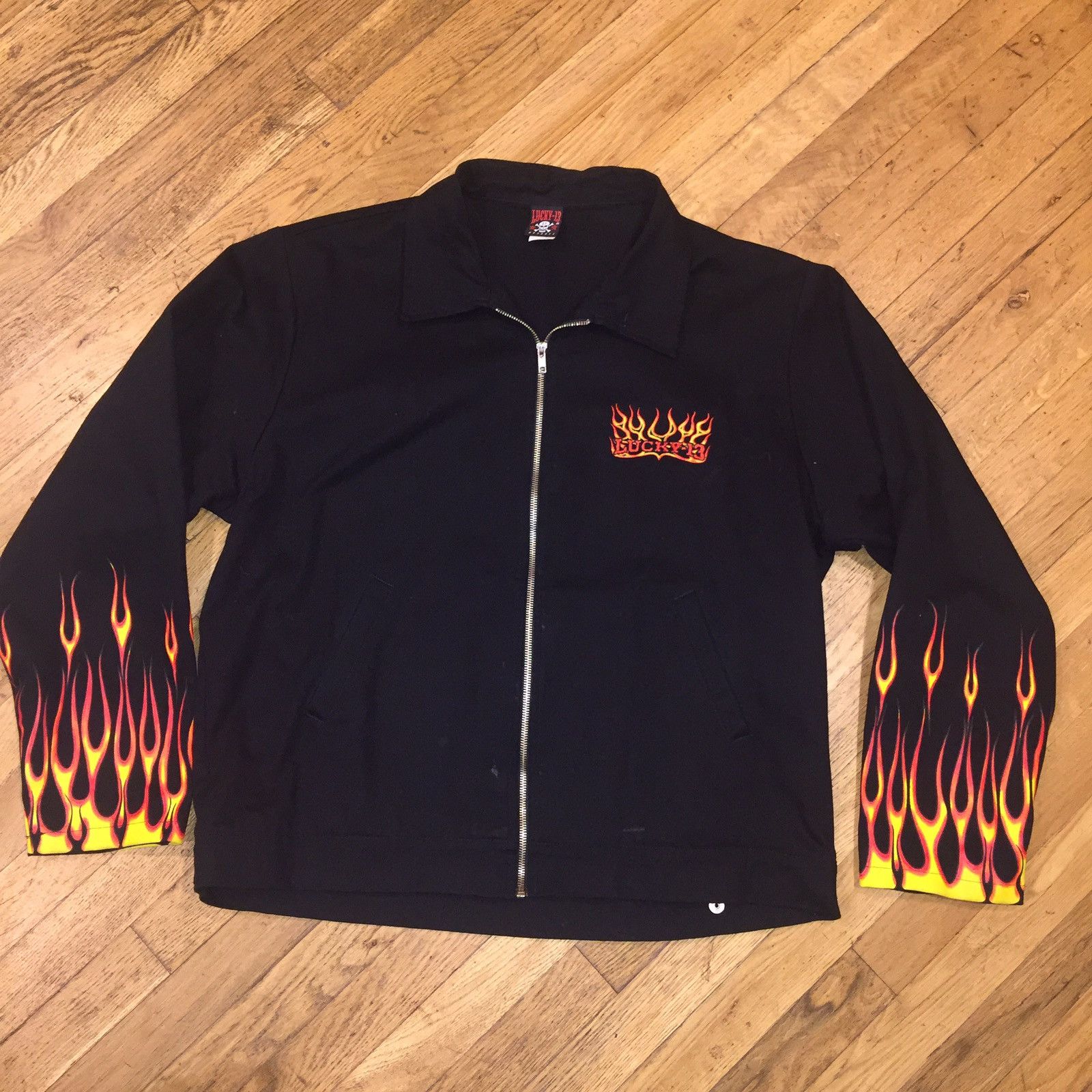 Vintage Lucky 13 Denim Jacket Size US XL / EU 56 / 4 - 1 Thumbnail