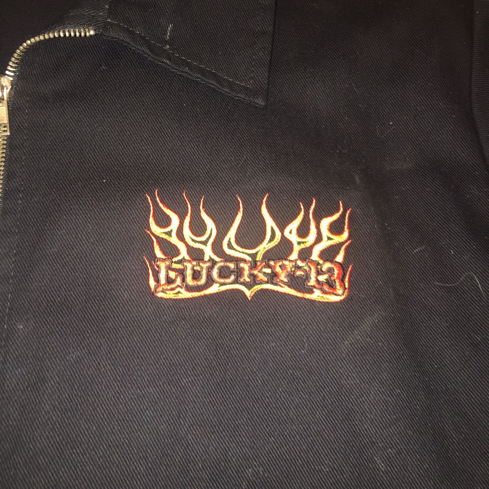 Vintage Lucky 13 Denim Jacket Size US XL / EU 56 / 4 - 4 Thumbnail