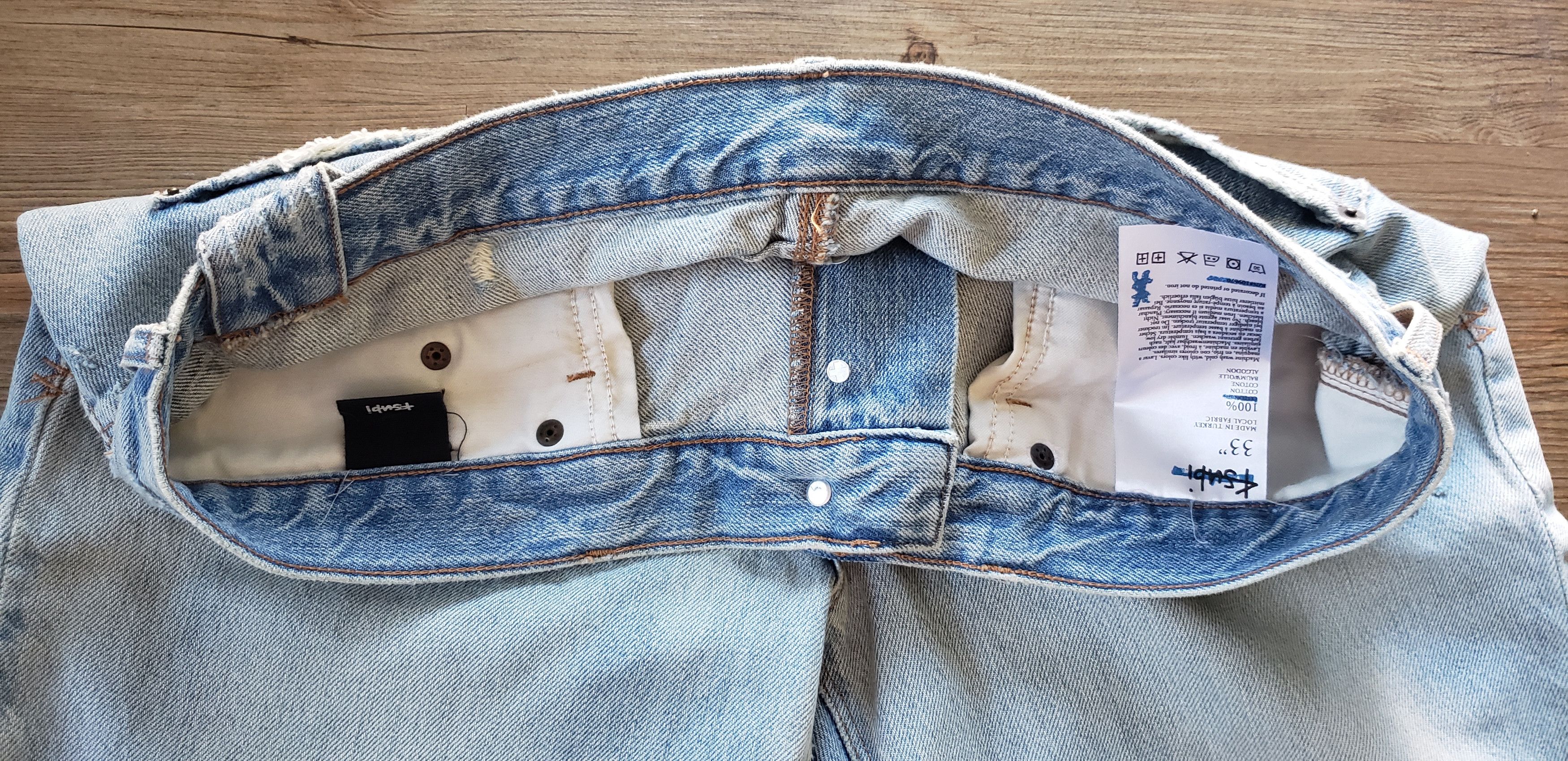 Ksubi "Chitch" Stone Knee distressed/patch denim Size US 34 / EU 50 - 7 Thumbnail