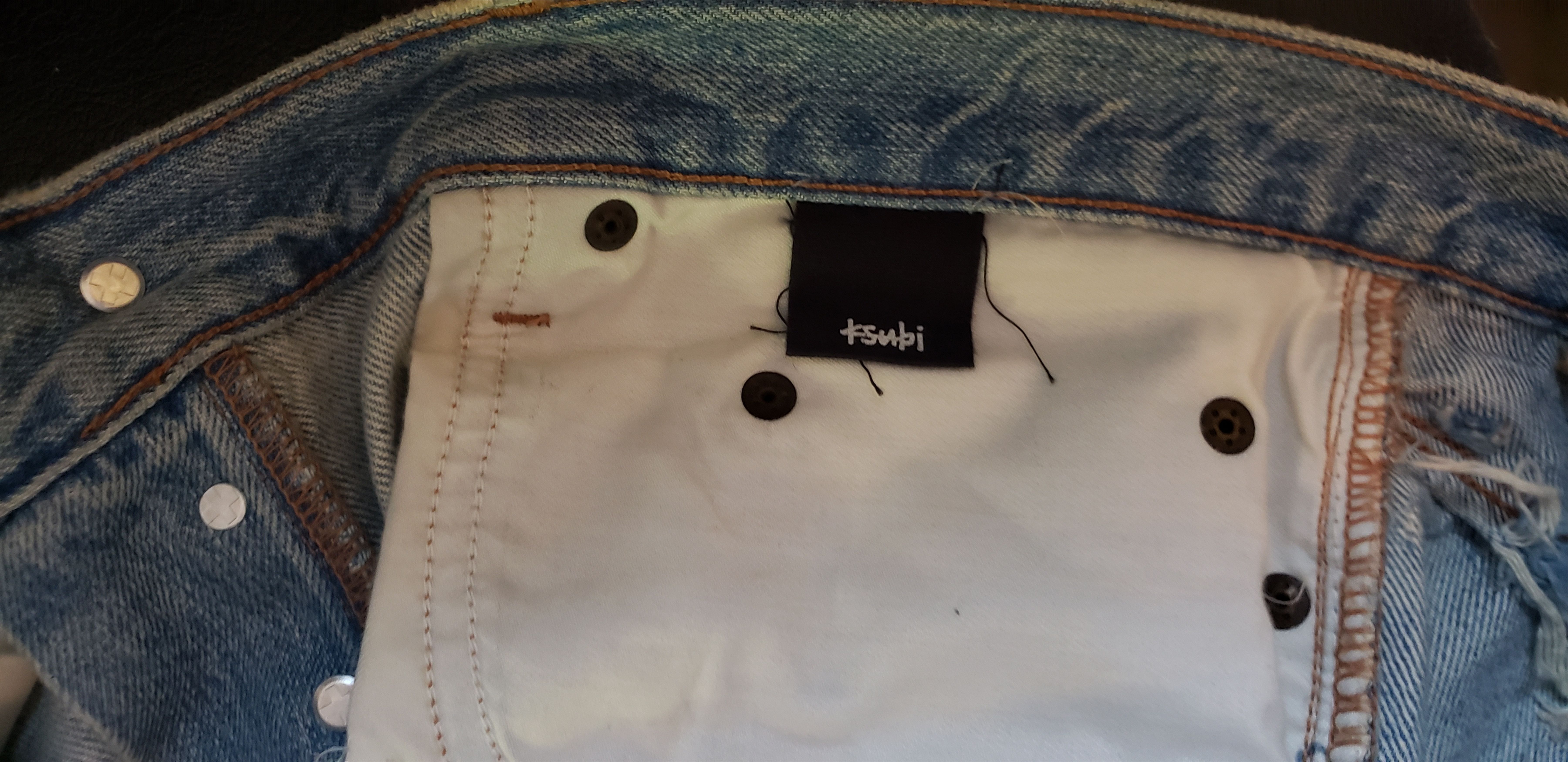 Ksubi "Chitch" Stone Knee distressed/patch denim Size US 34 / EU 50 - 9 Thumbnail