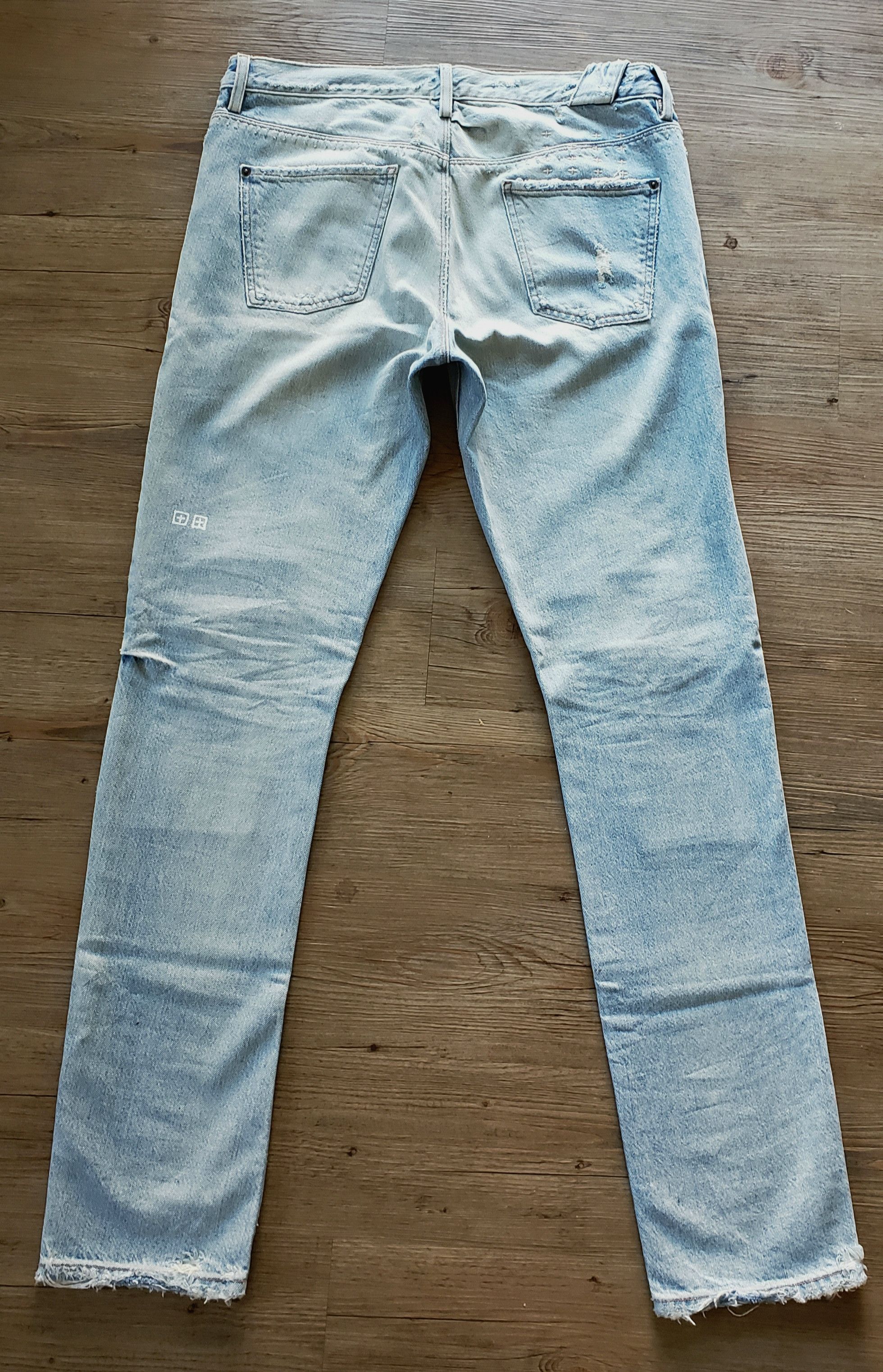 Ksubi "Chitch" Stone Knee distressed/patch denim Size US 34 / EU 50 - 4 Thumbnail