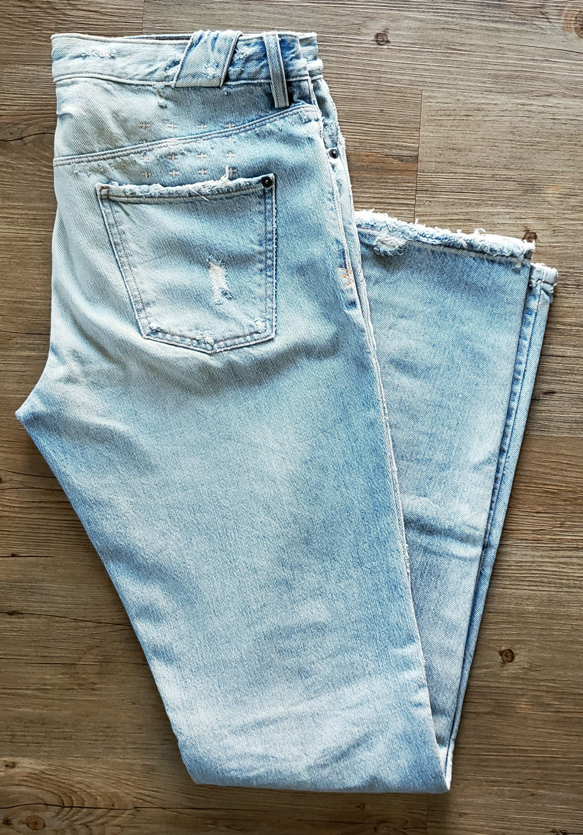 Ksubi "Chitch" Stone Knee distressed/patch denim Size US 34 / EU 50 - 1 Thumbnail