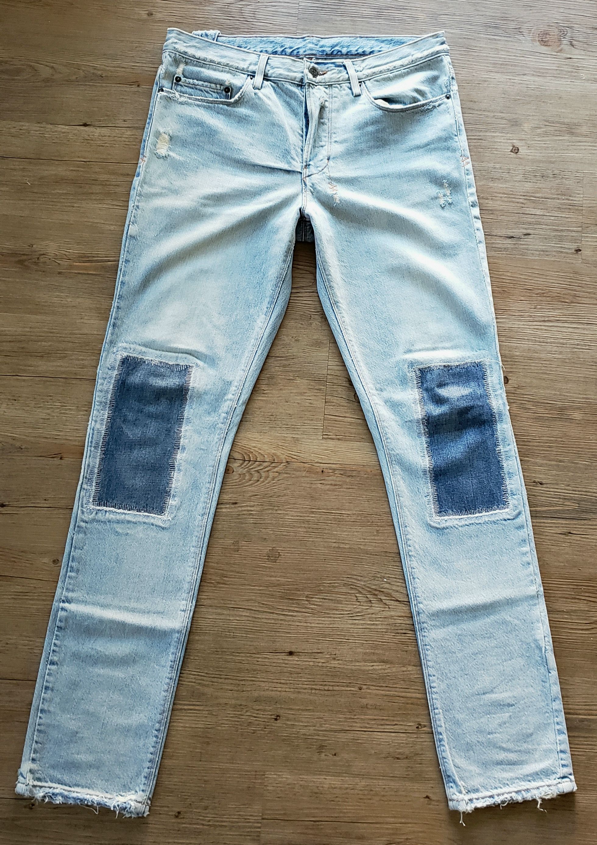 Ksubi "Chitch" Stone Knee distressed/patch denim Size US 34 / EU 50 - 2 Thumbnail