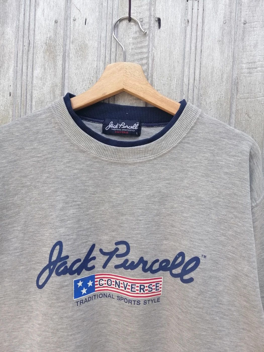Converse 90s CONVERSE JACK PURCELL BIG LOGO B10 Size US L / EU 52-54 / 3 - 2 Thumbnail