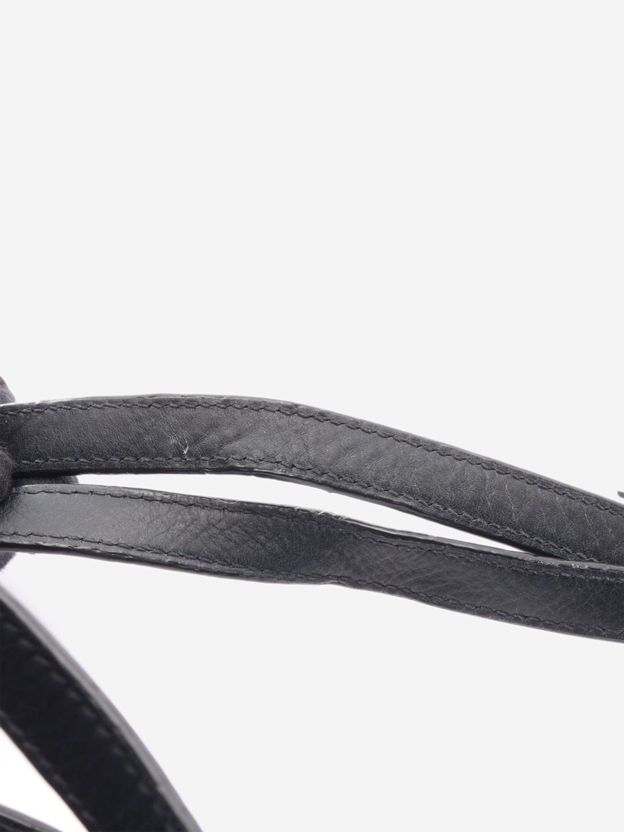 Saint Laurent Paris Black Shopping raffia & leather tote bag Size ONE SIZE - 10 Thumbnail