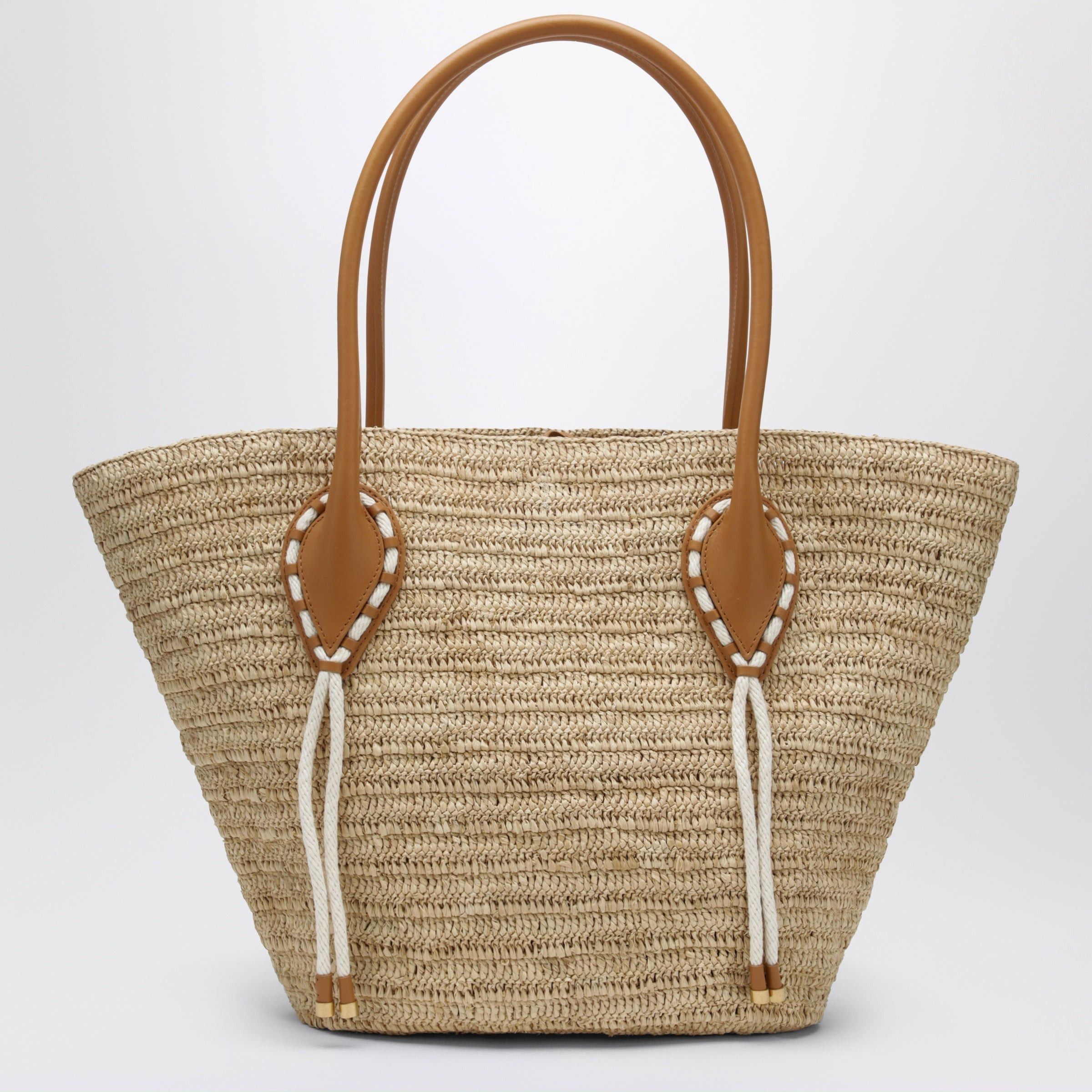 Christian Louboutin Christian Louboutin Venus Tote Bag In Natural-Colored Raffia Size ONE SIZE - 2 Thumbnail