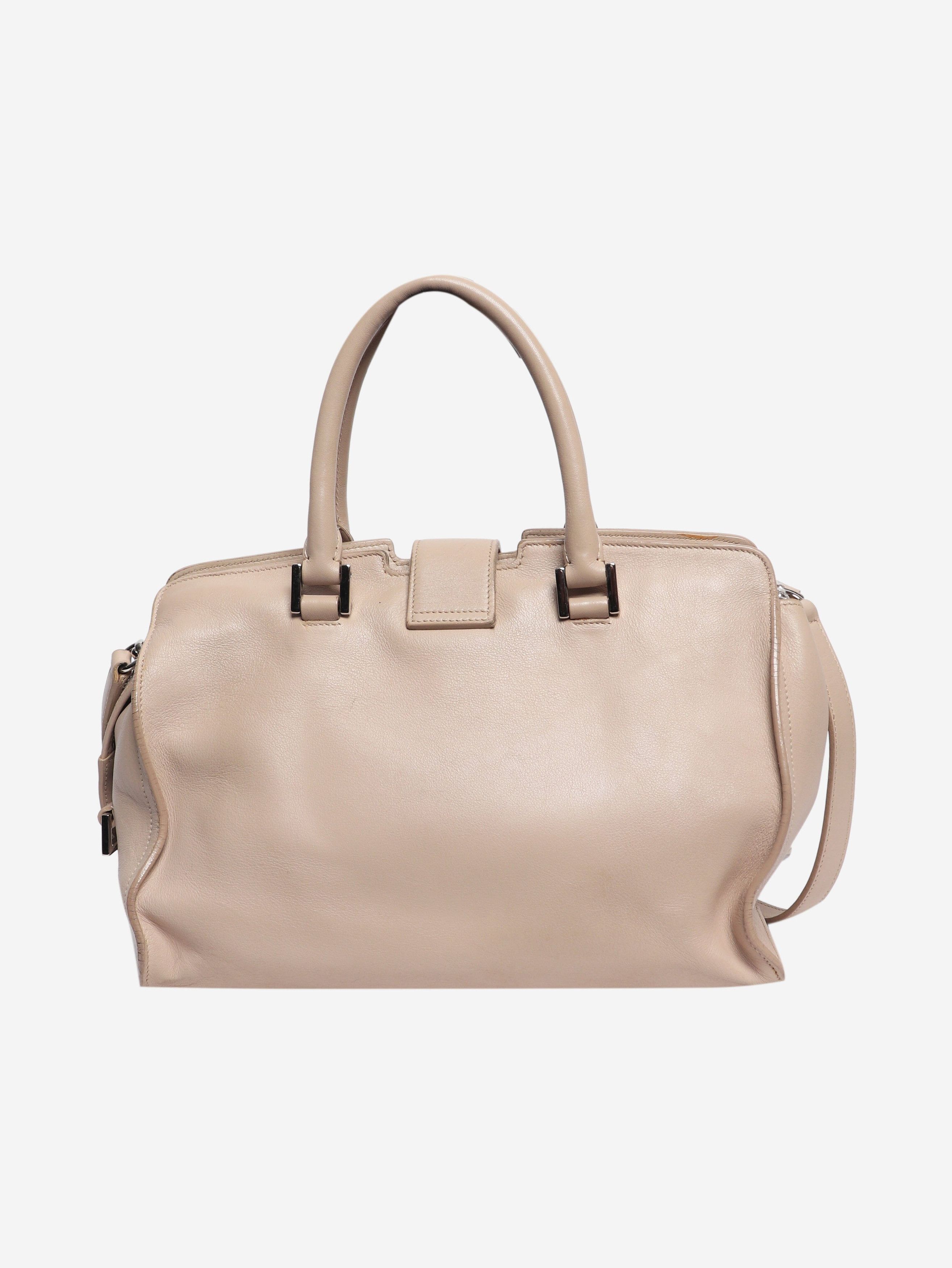 Saint Laurent Paris Neutral Monogram Cabas 2way bag Size ONE SIZE - 4 Thumbnail