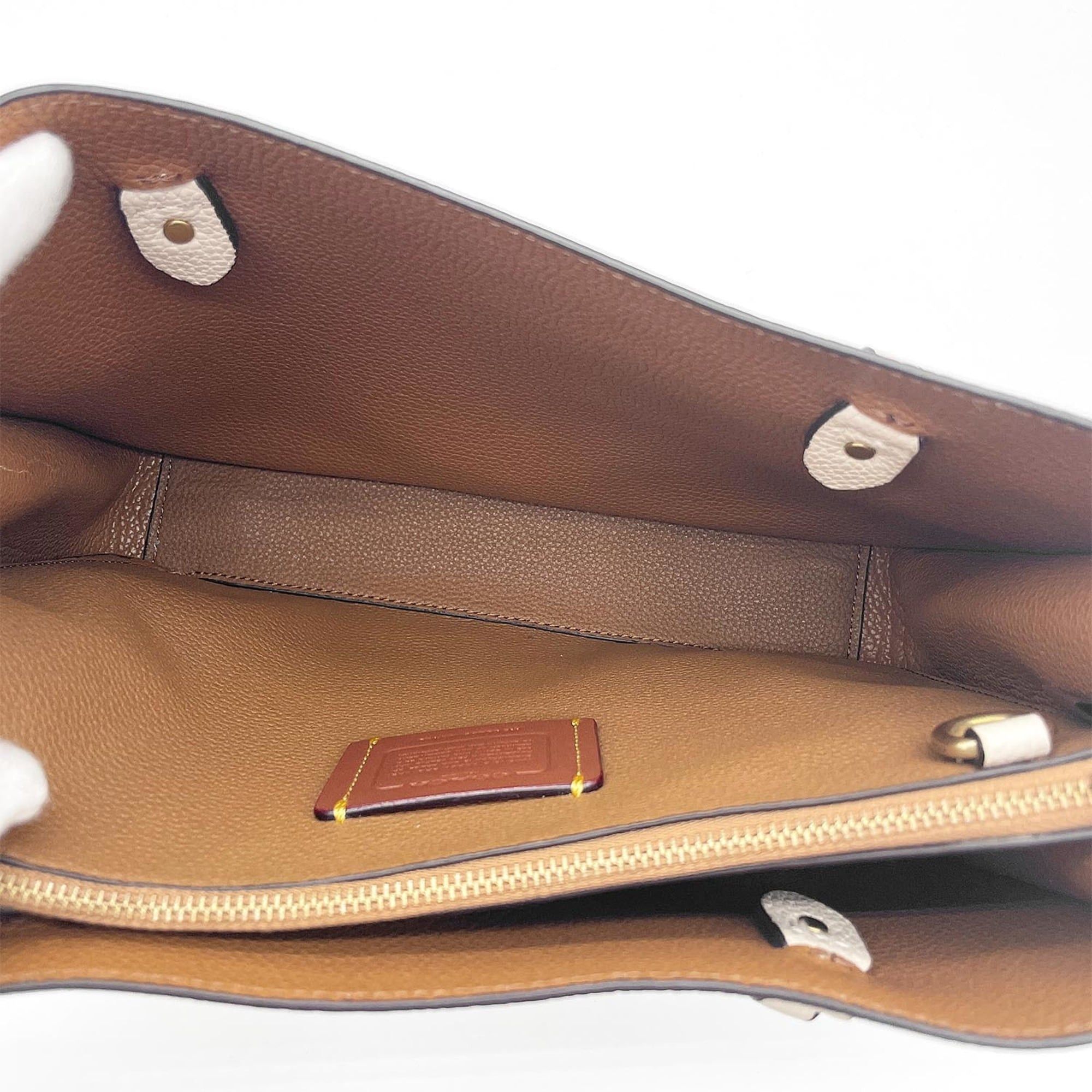 Coach COACH Tyler Carryall 28 Shoulder Bag Tote C3460 Leather Beige Women's Size ONE SIZE - 8 Thumbnail