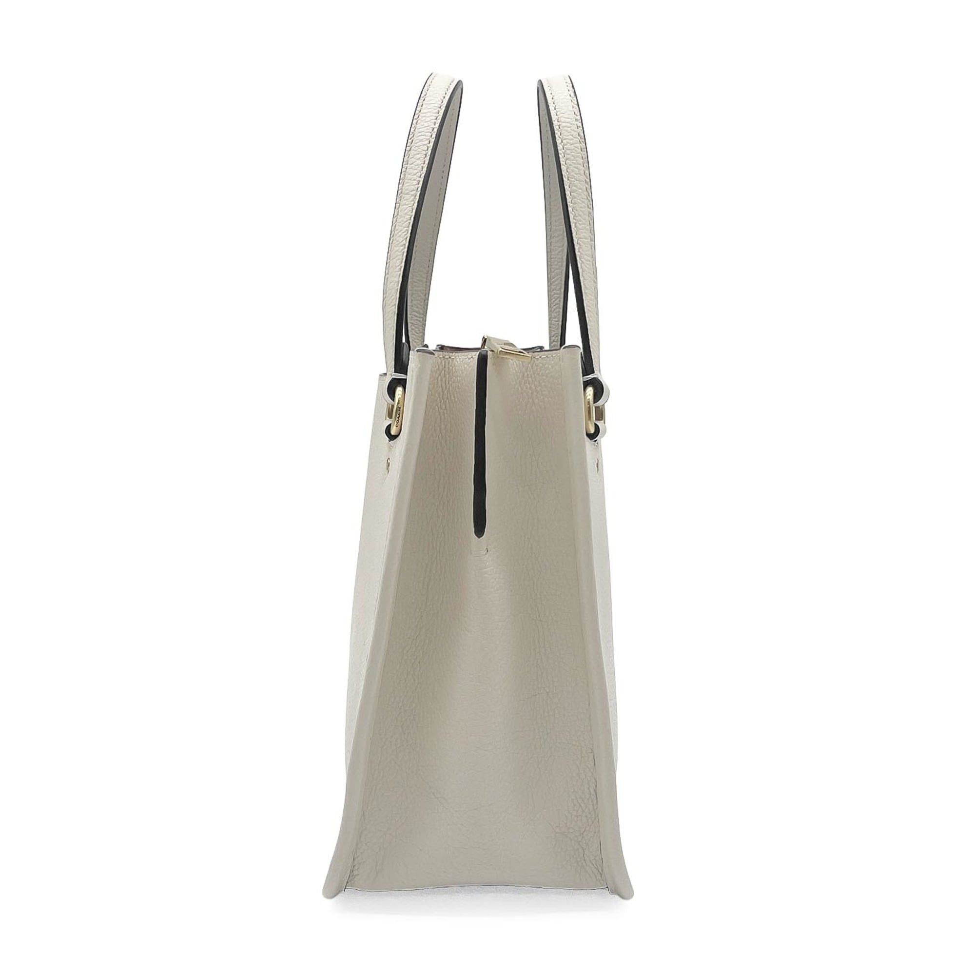 Coach COACH Tyler Carryall 28 Shoulder Bag Tote C3460 Leather Beige Women's Size ONE SIZE - 3 Thumbnail