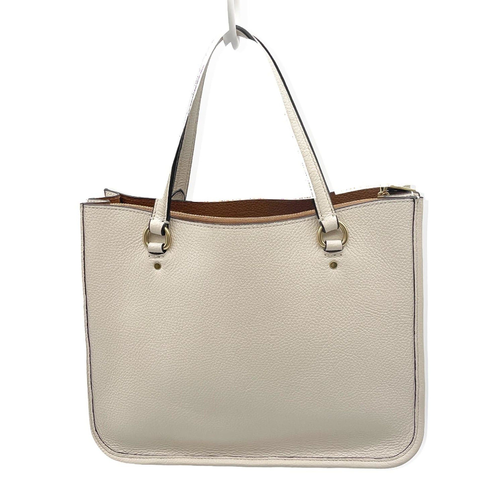 Coach COACH Tyler Carryall 28 Shoulder Bag Tote C3460 Leather Beige Women's Size ONE SIZE - 2 Thumbnail