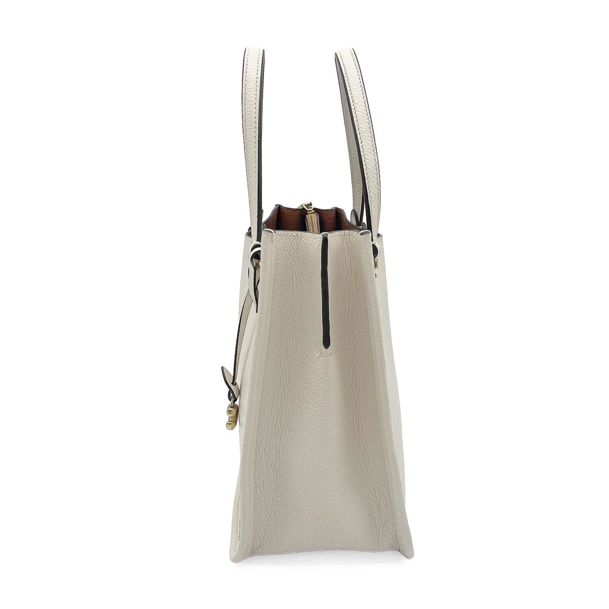 Coach COACH Tyler Carryall 28 Shoulder Bag Tote C3460 Leather Beige Women's Size ONE SIZE - 4 Thumbnail