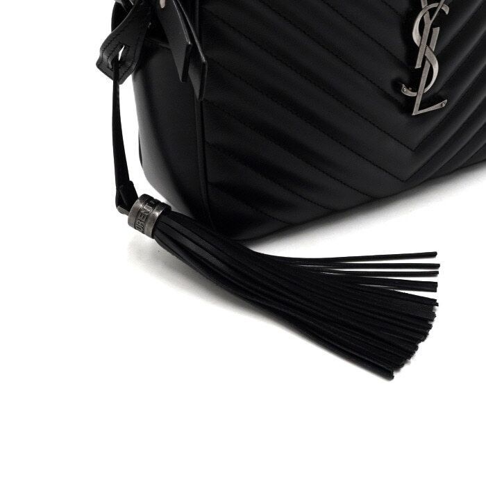 Yves Saint Laurent Black Leather Quilted Monogram Logo Camera Shoulder Bag Size ONE SIZE - 10 Thumbnail