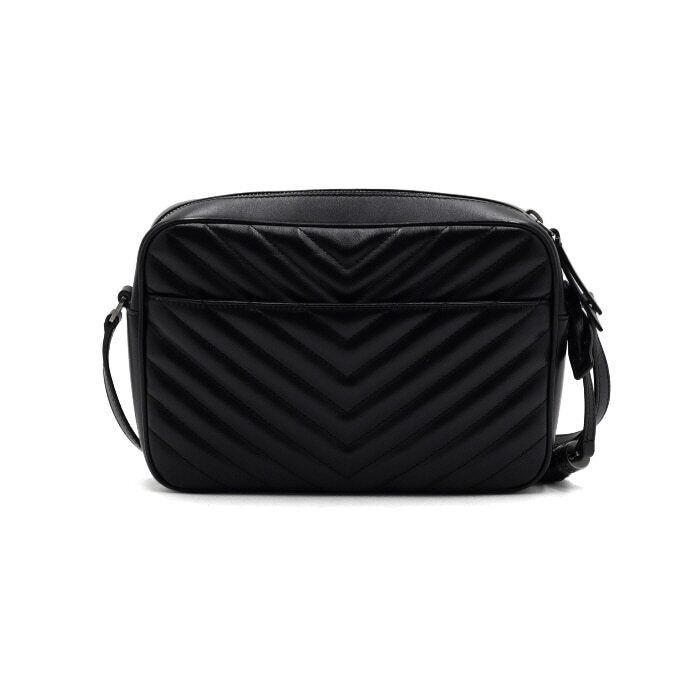 Yves Saint Laurent Black Leather Quilted Monogram Logo Camera Shoulder Bag Size ONE SIZE - 4 Thumbnail