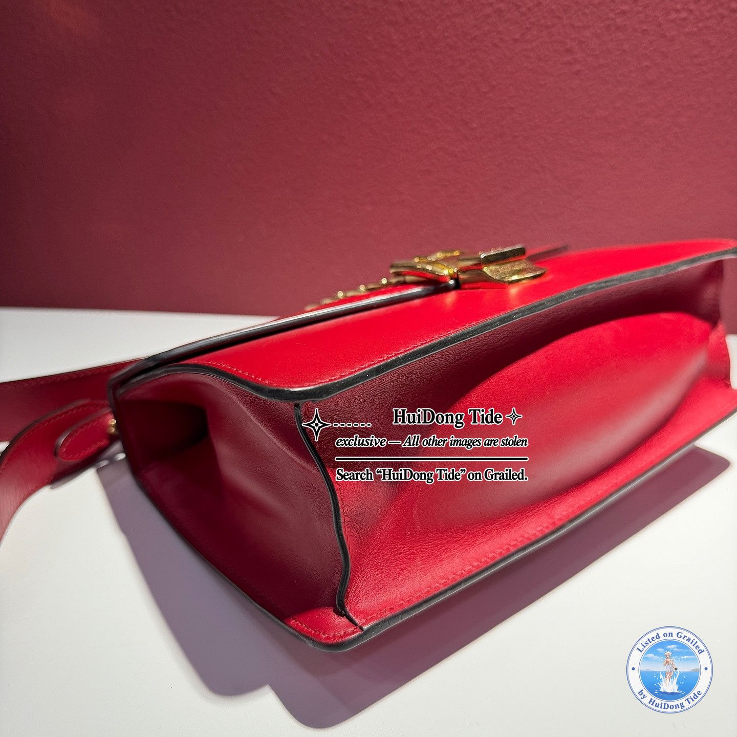 Gucci Gucci Sylvie Red Leather Shoulder Bag Size ONE SIZE - 7 Thumbnail