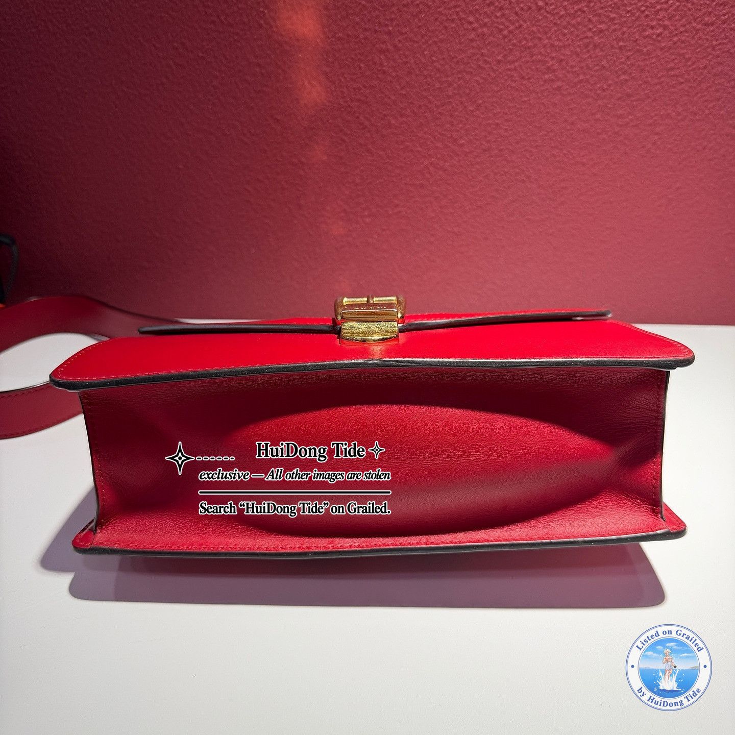 Gucci Gucci Sylvie Red Leather Shoulder Bag Size ONE SIZE - 3 Thumbnail