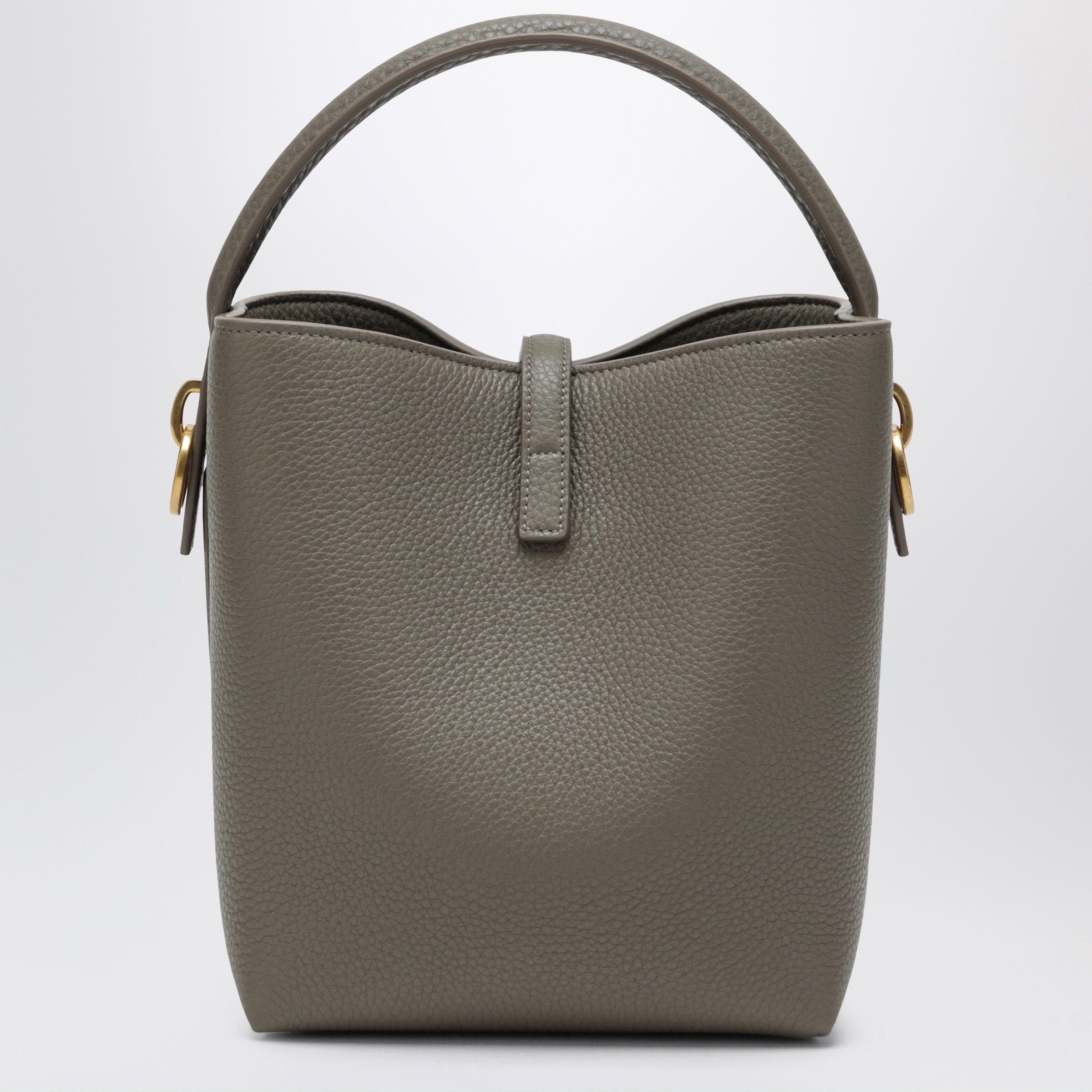 Saint Laurent Paris Saint Laurent Le 37 Bucket Bag In Taupe Grained Leather Size ONE SIZE - 2 Thumbnail