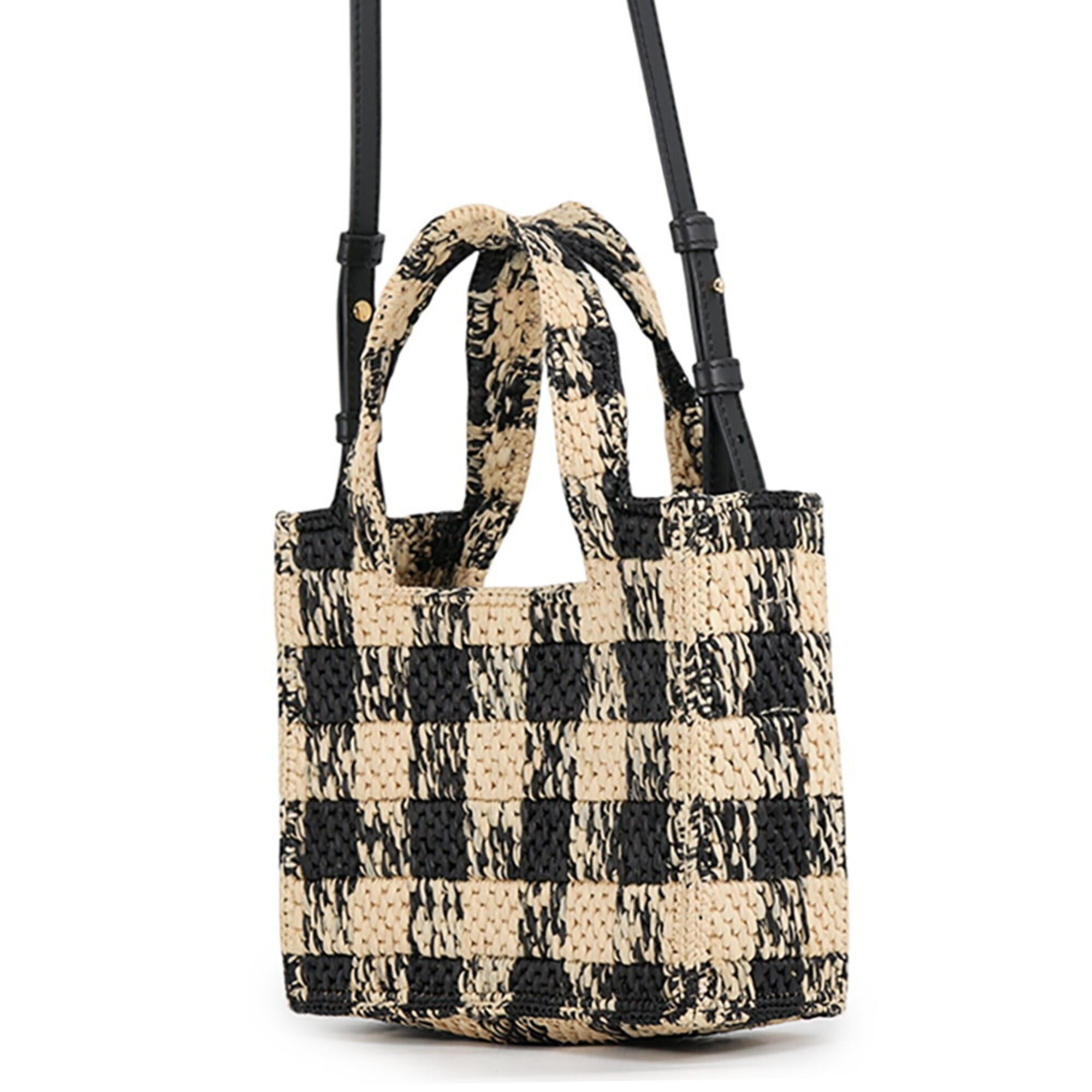 Loewe Loewe Font Tote Mini Raffia Handbag ALF1V46X10 LOEWE 2-way Shoulder Bag Black Women's Size ONE SIZE - 2 Thumbnail