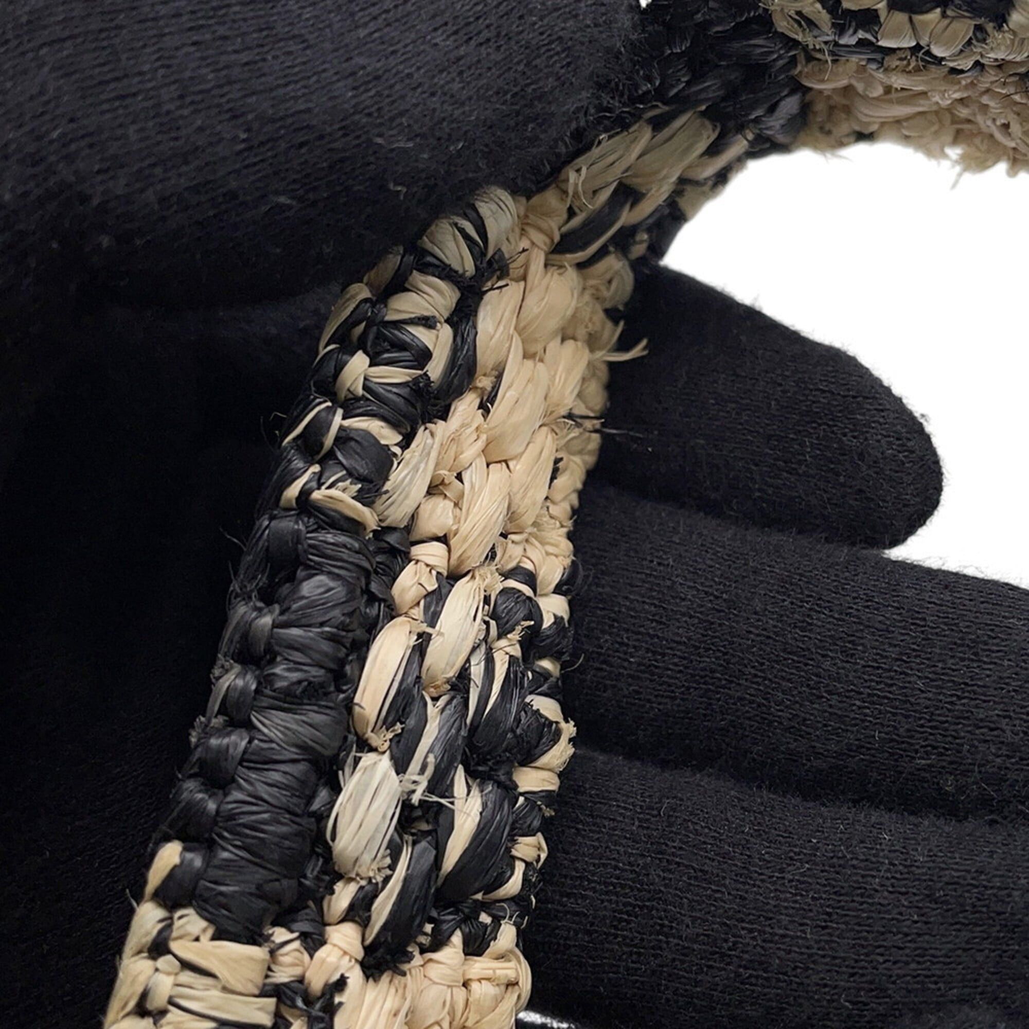 Loewe Loewe Font Tote Mini Raffia Handbag ALF1V46X10 LOEWE 2-way Shoulder Bag Black Women's Size ONE SIZE - 10 Thumbnail
