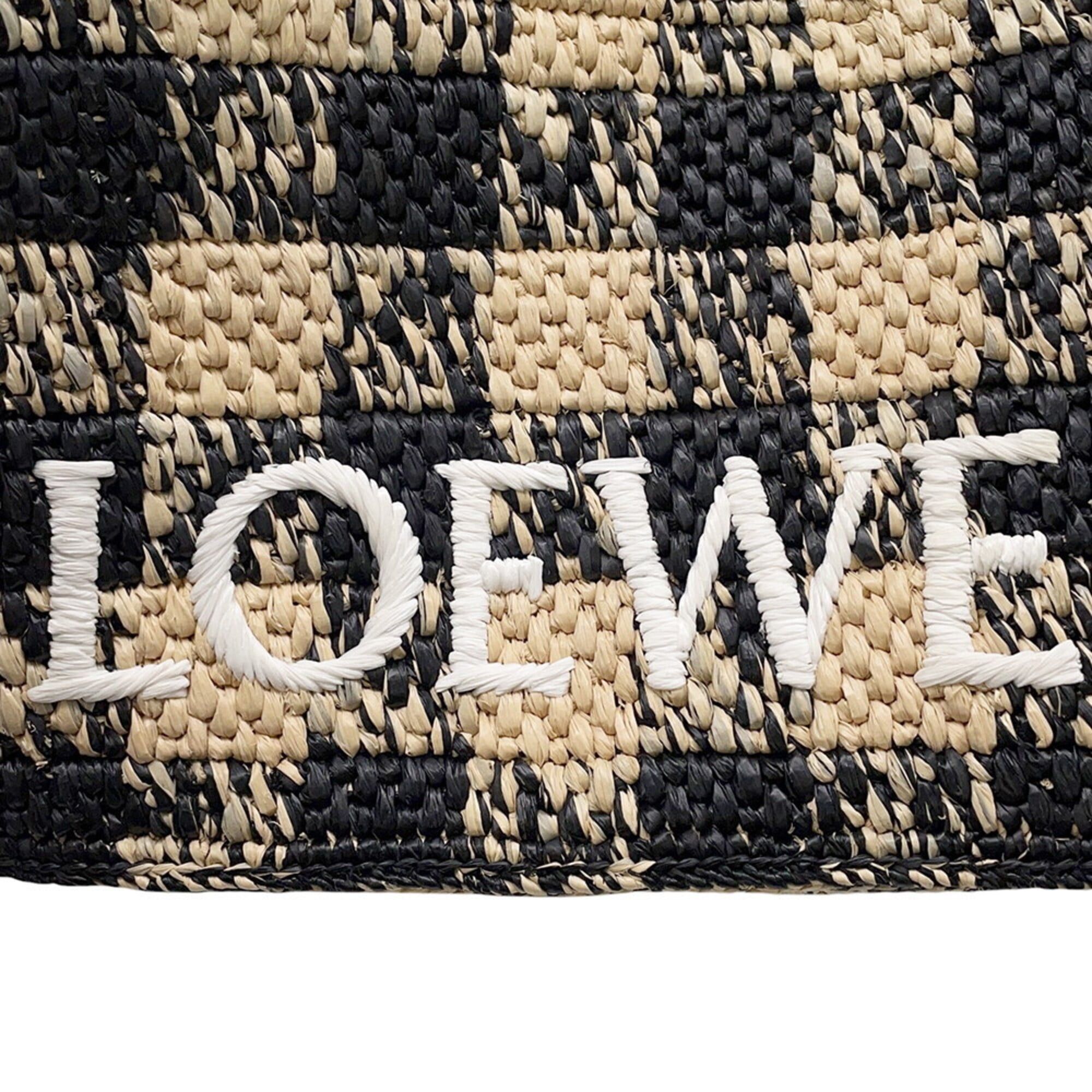 Loewe Loewe Font Tote Mini Raffia Handbag ALF1V46X10 LOEWE 2-way Shoulder Bag Black Women's Size ONE SIZE - 12 Thumbnail