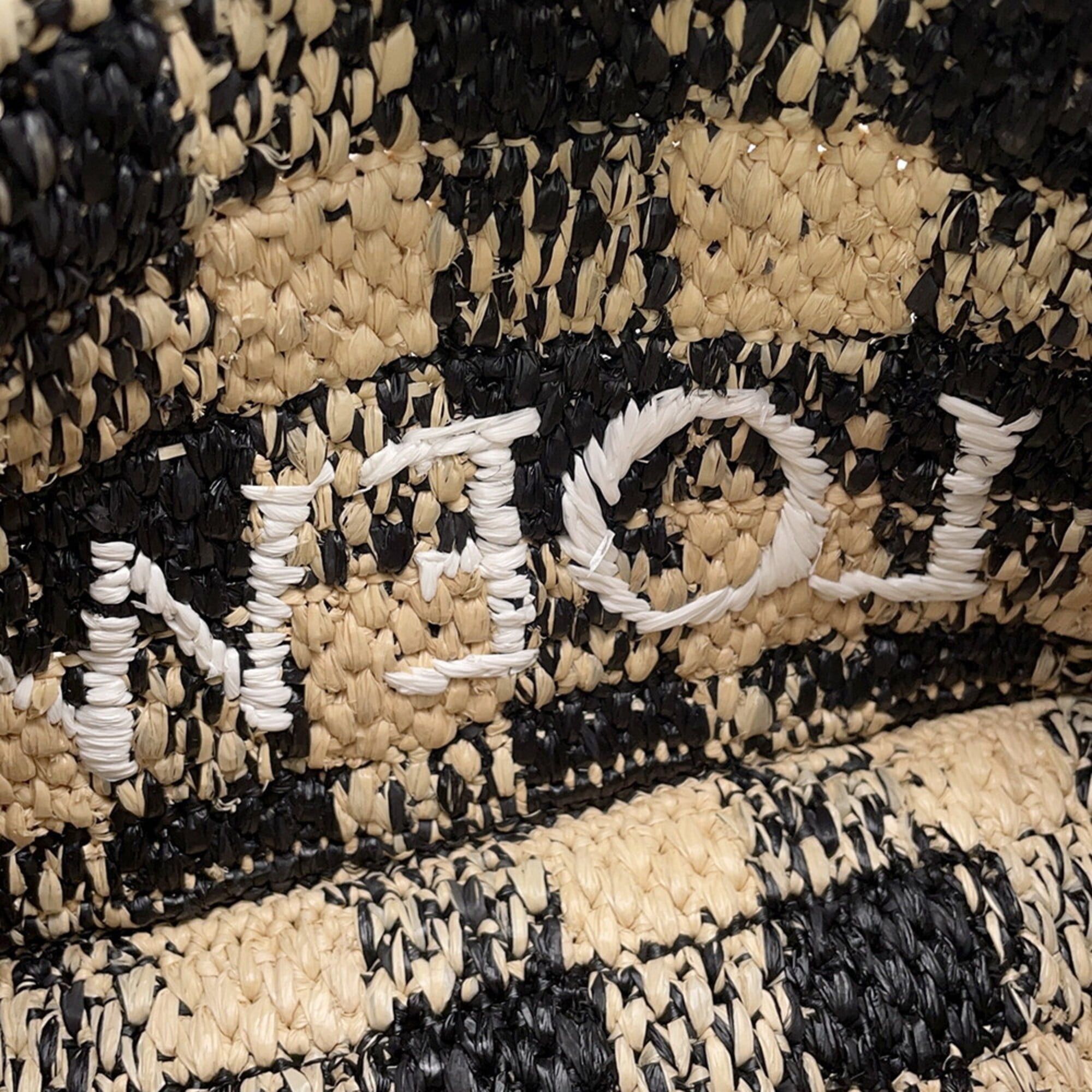 Loewe Loewe Font Tote Mini Raffia Handbag ALF1V46X10 LOEWE 2-way Shoulder Bag Black Women's Size ONE SIZE - 9 Thumbnail
