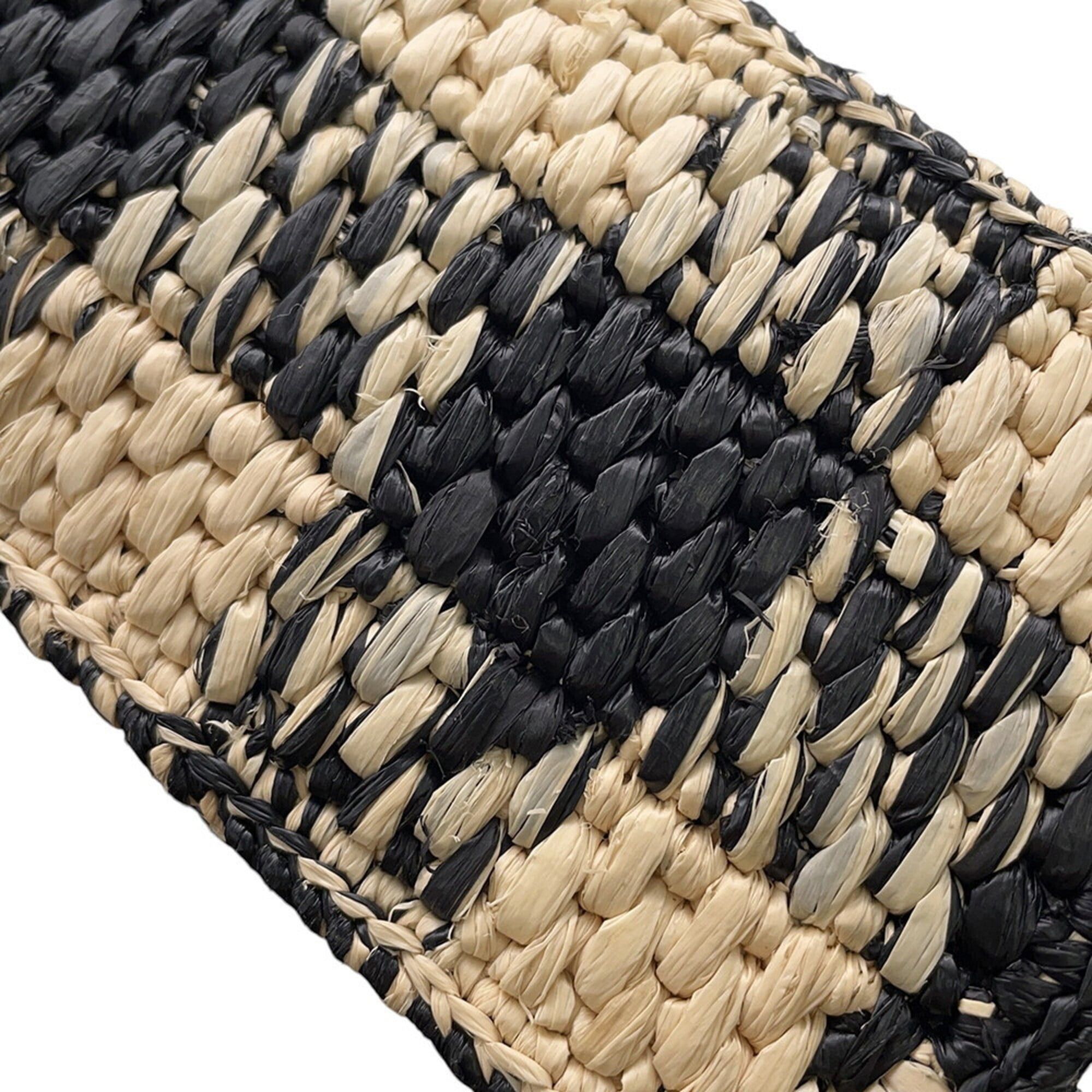 Loewe Loewe Font Tote Mini Raffia Handbag ALF1V46X10 LOEWE 2-way Shoulder Bag Black Women's Size ONE SIZE - 8 Thumbnail