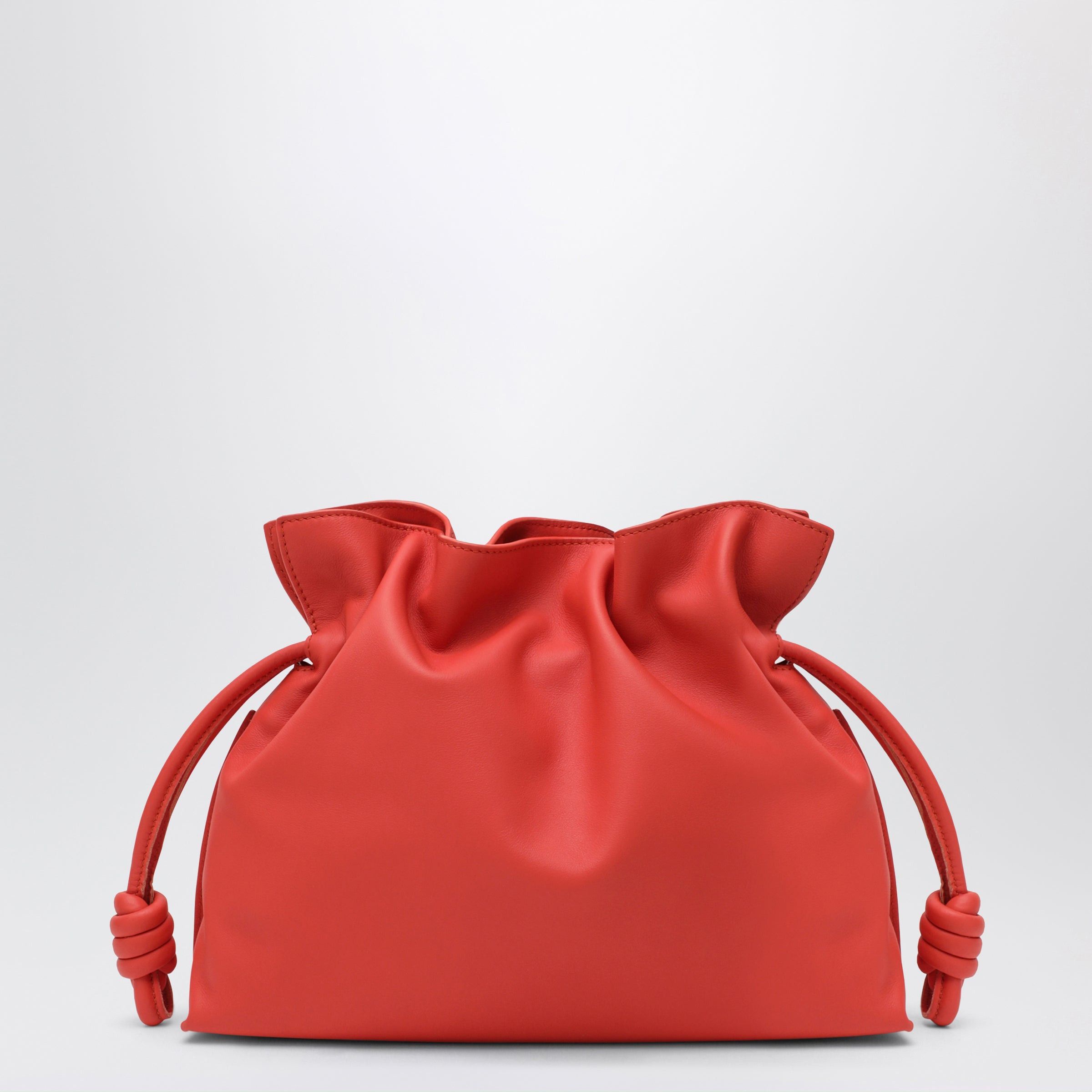 Loewe Loewe Medium Flamenco Clutch Bag In Orange Nappa Leather Size ONE SIZE - 2 Thumbnail