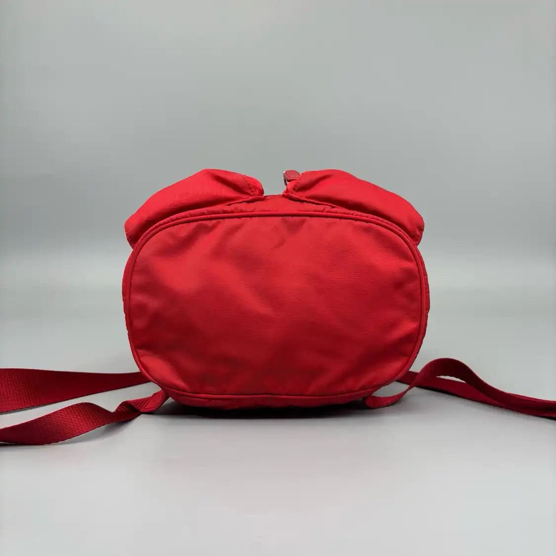 Prada PRADA red nylon logo backpack Size ONE SIZE - 3 Thumbnail