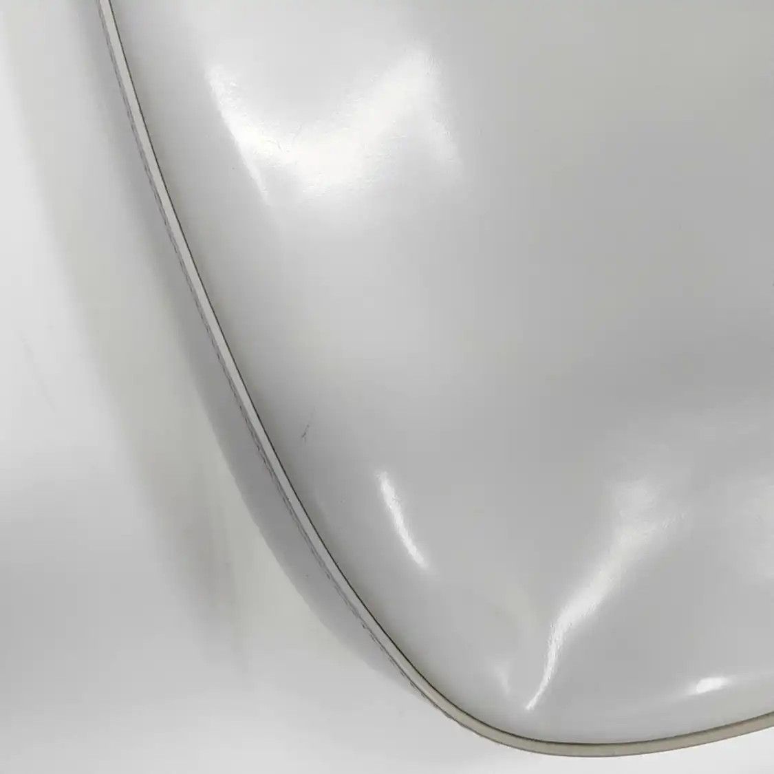Prada PRADA Cleo white patent leather logo shoulder bag handbag silver hardware Size ONE SIZE - 7 Thumbnail