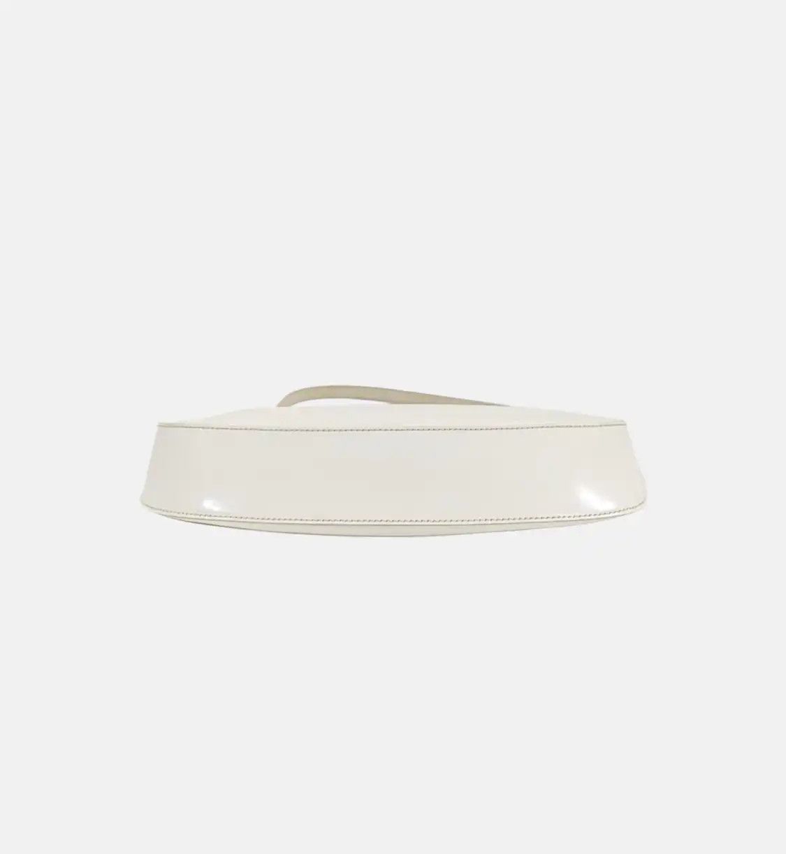 Prada PRADA Cleo white patent leather logo shoulder bag handbag silver hardware Size ONE SIZE - 5 Thumbnail