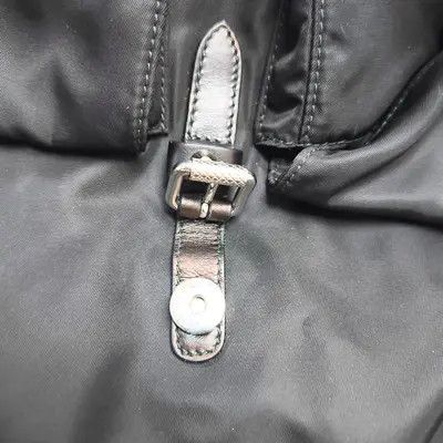 Prada PRADA black nylon stud backpack handbag silver hardware Size ONE SIZE - 11 Thumbnail