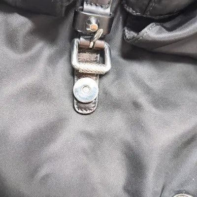 Prada PRADA black nylon stud backpack handbag silver hardware Size ONE SIZE - 10 Thumbnail