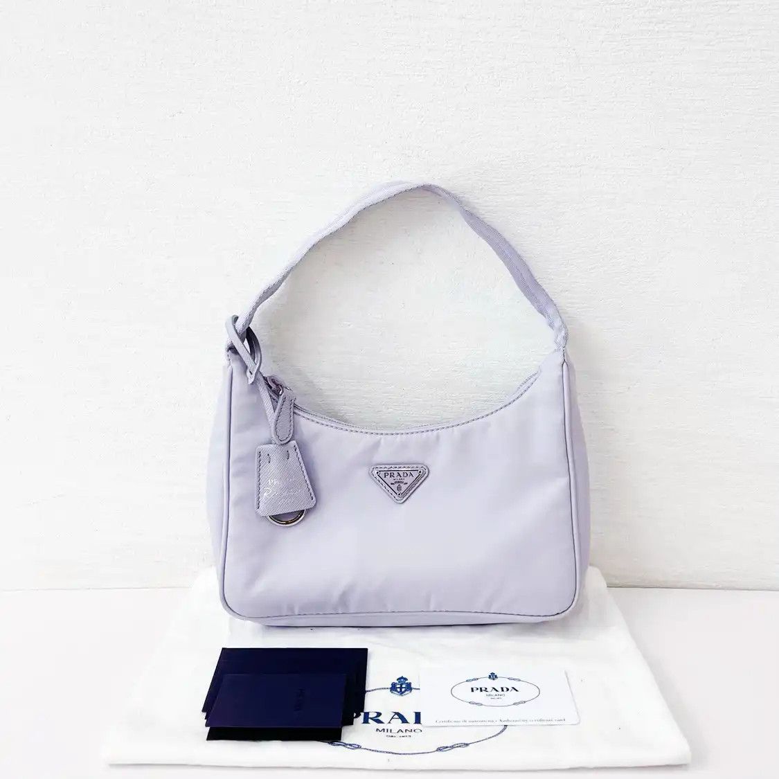 Prada PRADA Re-Edition 2000 mini light purple nylon logo shoulder bag Size ONE SIZE - 7 Thumbnail