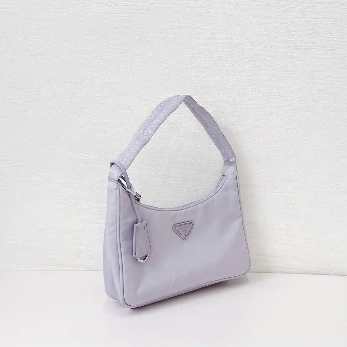 Prada PRADA Re-Edition 2000 mini light purple nylon logo shoulder bag Size ONE SIZE - 2 Thumbnail