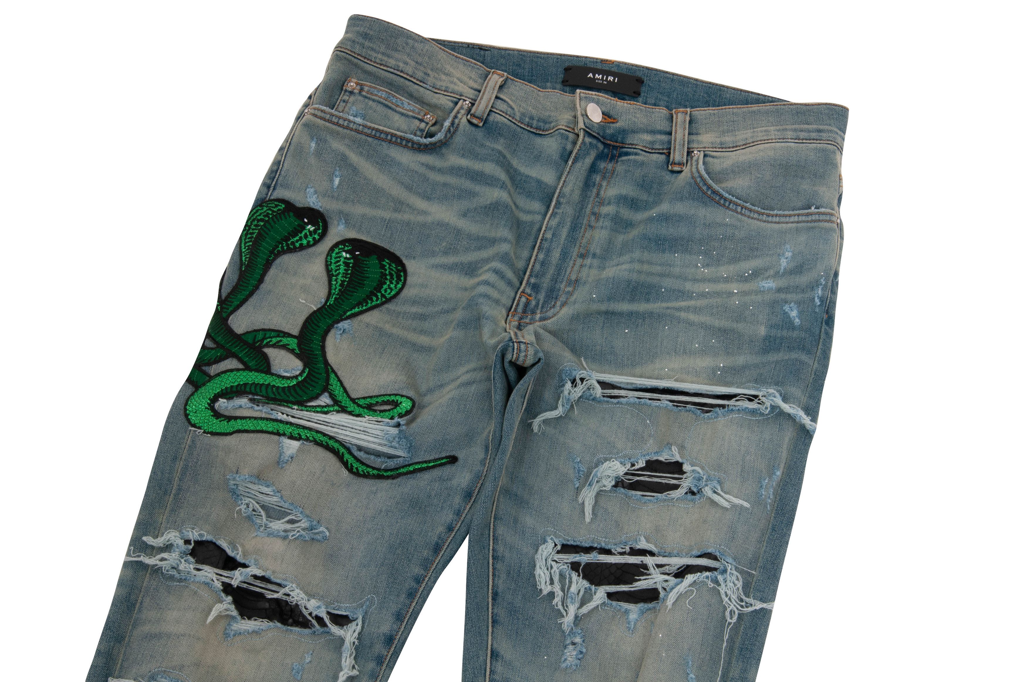 SS21 Supreme HYSTERIC GLAMOUR Snake Denim Painter Pant