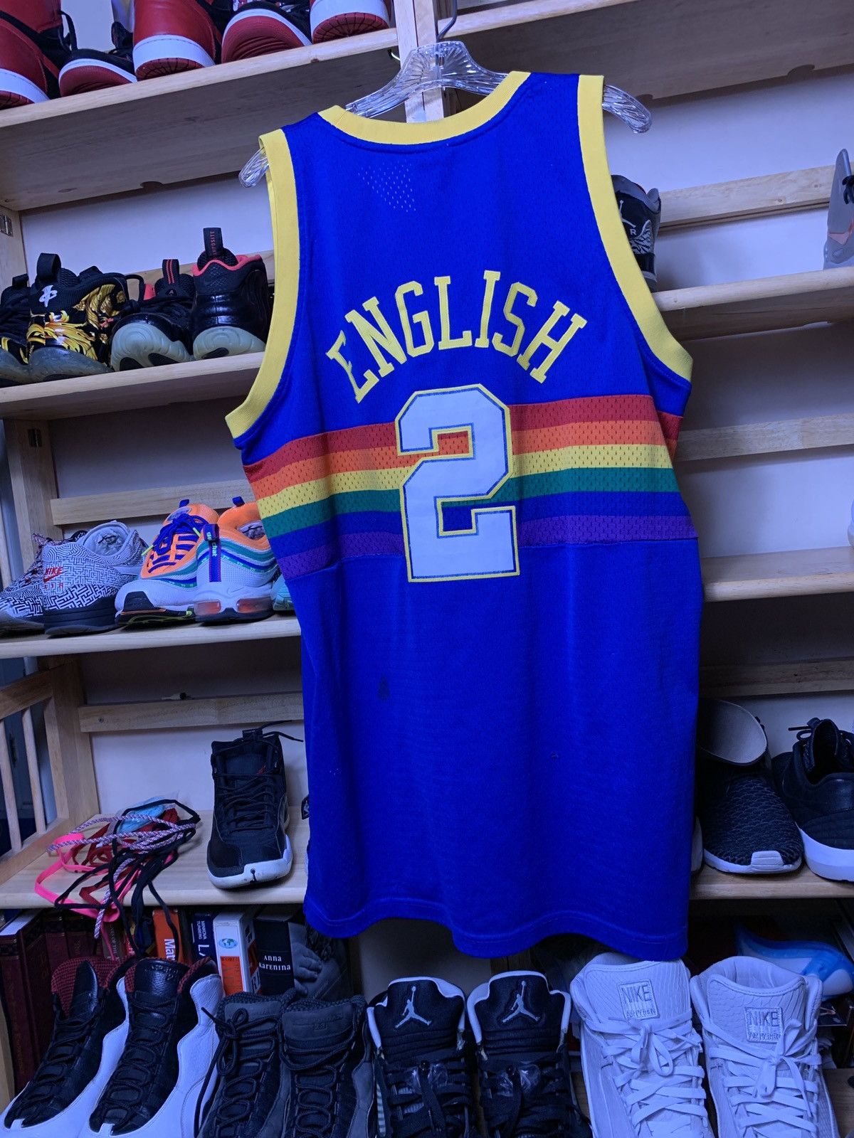 Reebok Denver nuggets retro Alex English jersey Size US XL / EU 56 / 4 - 2 Thumbnail