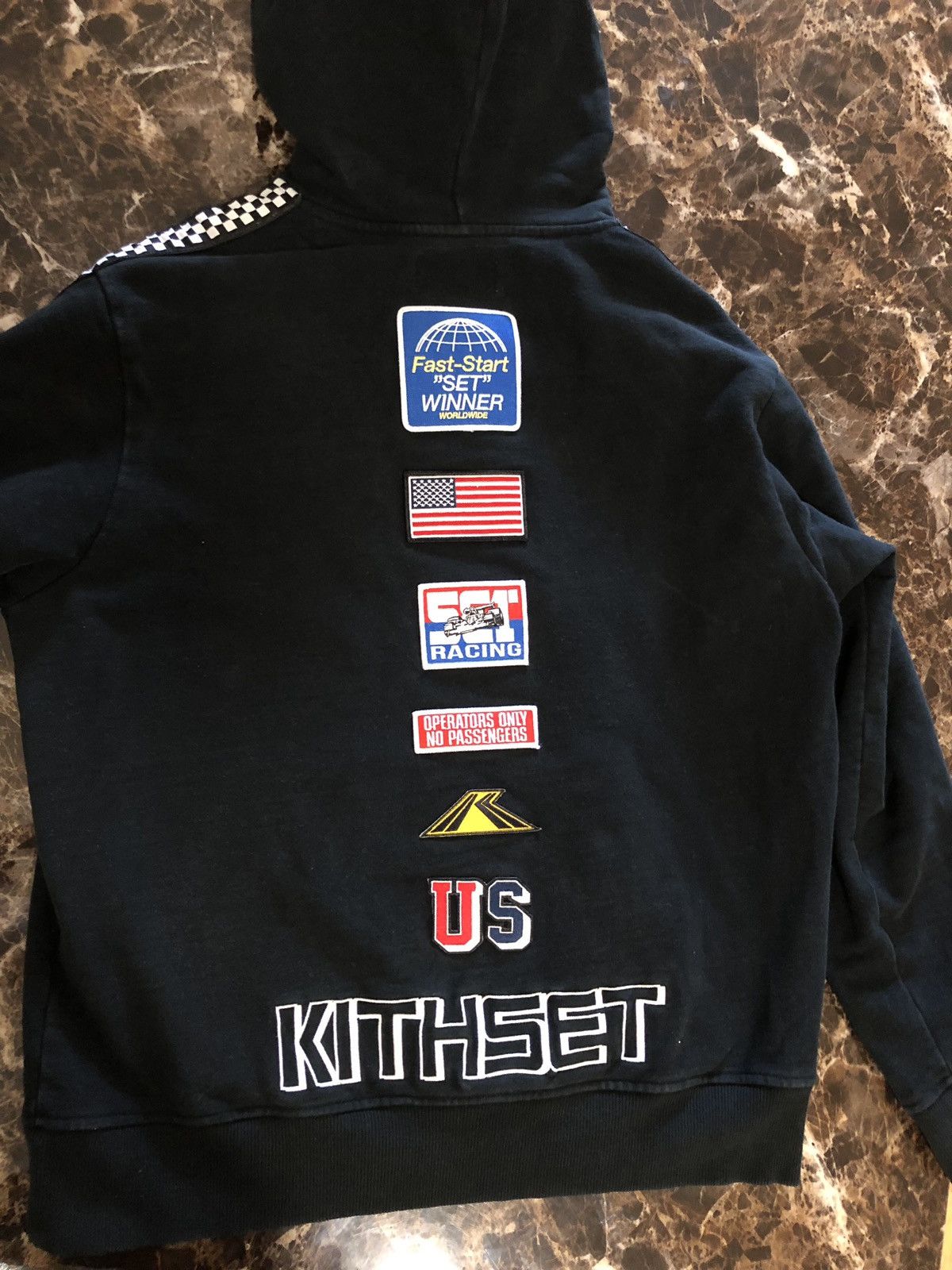 Kith flag hoodie shop