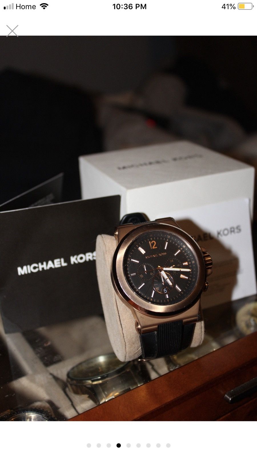 Rose gold Michael kors watch
