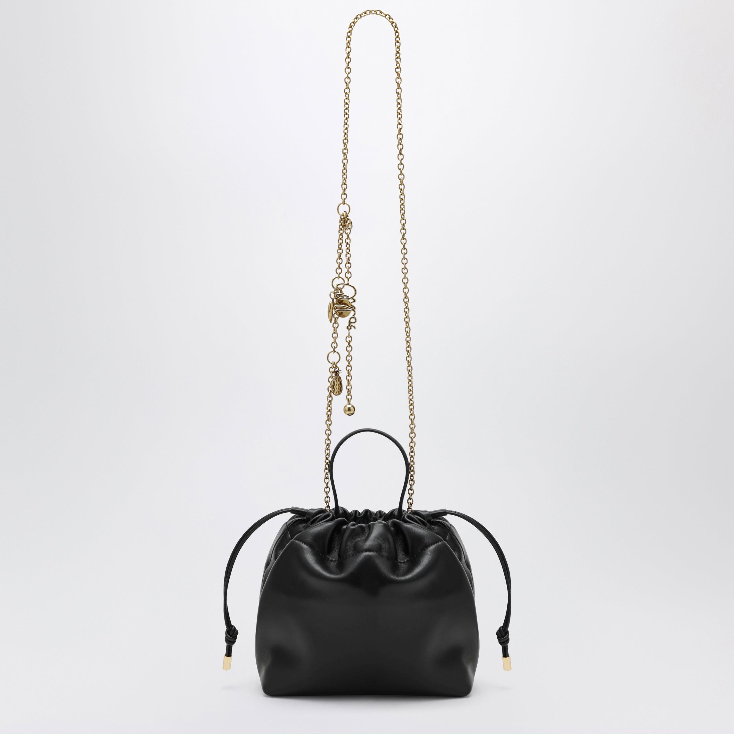 Chloe Chloe Small Icons Shoulder Bag With Chain In Lambskin Black Size ONE SIZE - 2 Thumbnail
