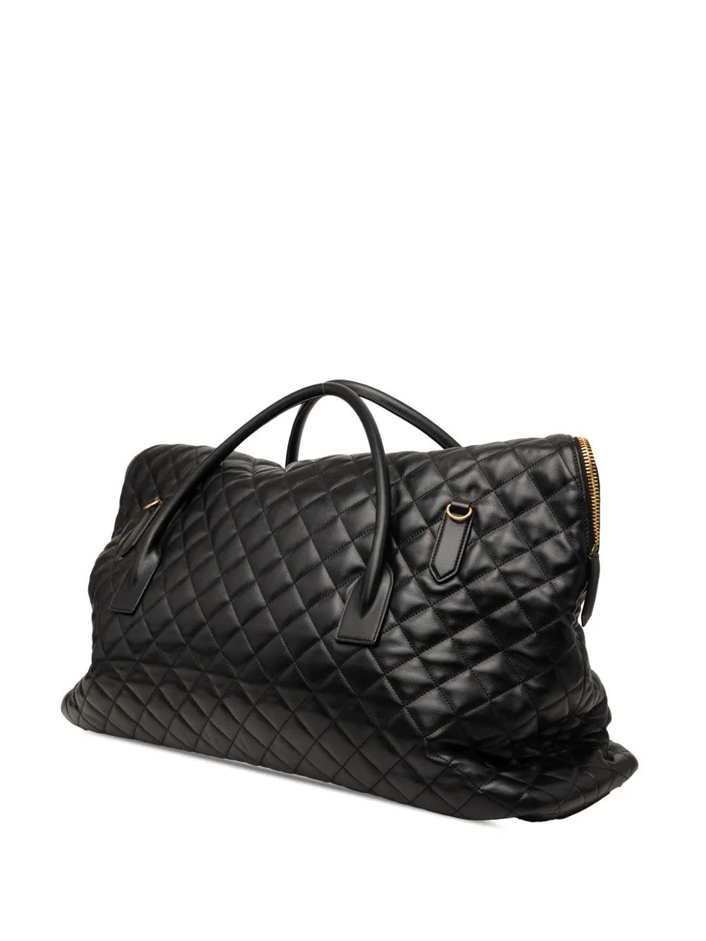 Saint Laurent Paris Quilted Calfskin ES Giant travel bag in black Size ONE SIZE - 2 Thumbnail