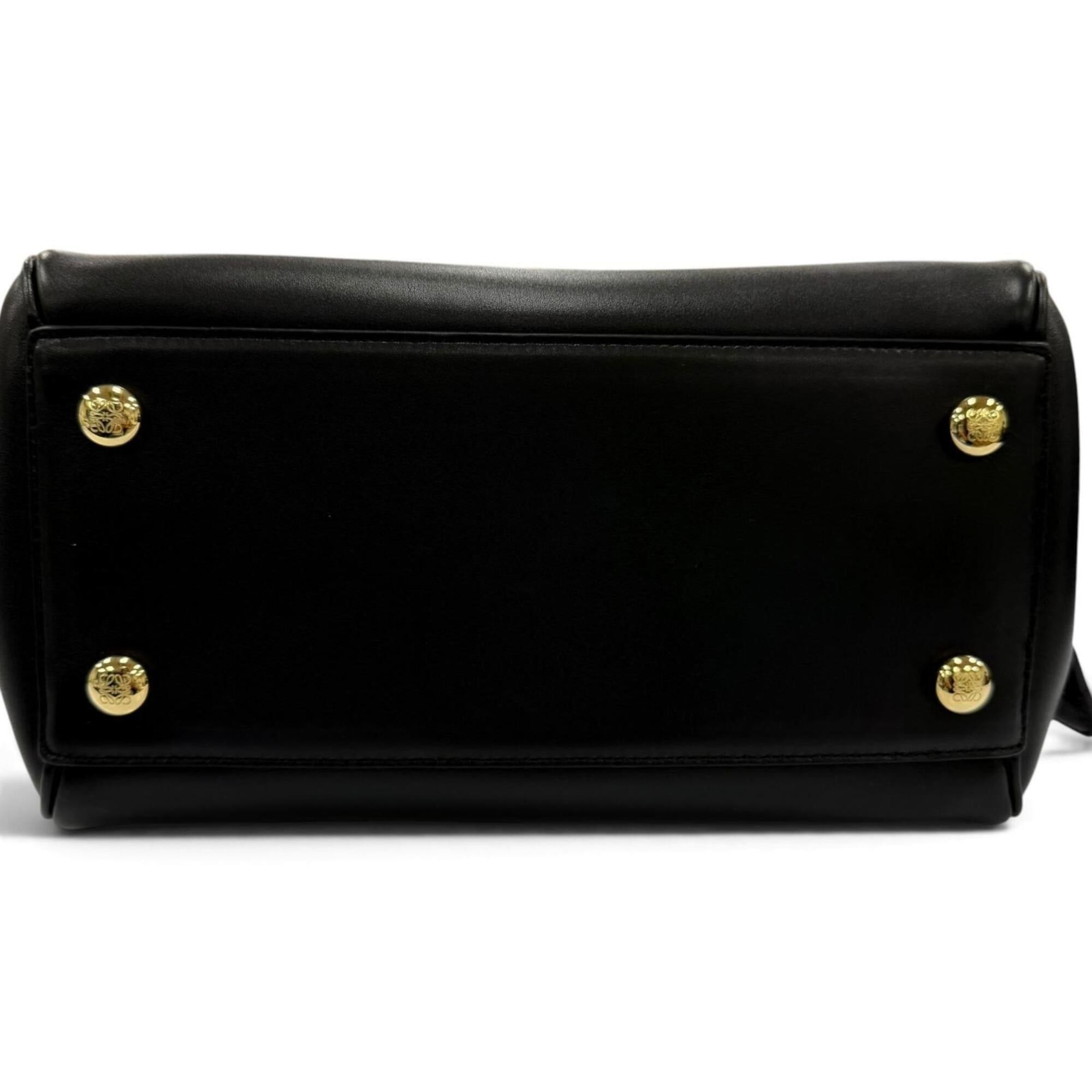 Loewe LOEWE AANBAB2X01 Madrid Bag Small Supple Leather 2-Way Handbag Black Made in Spain Women's with Dust Size ONE SIZE - 6 Thumbnail