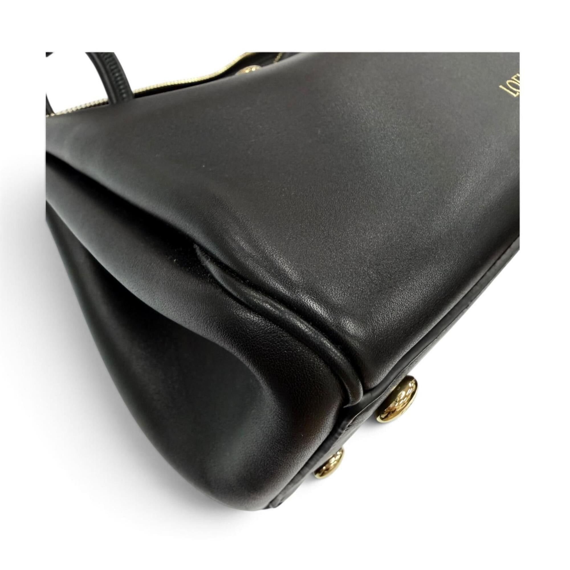 Loewe LOEWE AANBAB2X01 Madrid Bag Small Supple Leather 2-Way Handbag Black Made in Spain Women's with Dust Size ONE SIZE - 8 Thumbnail