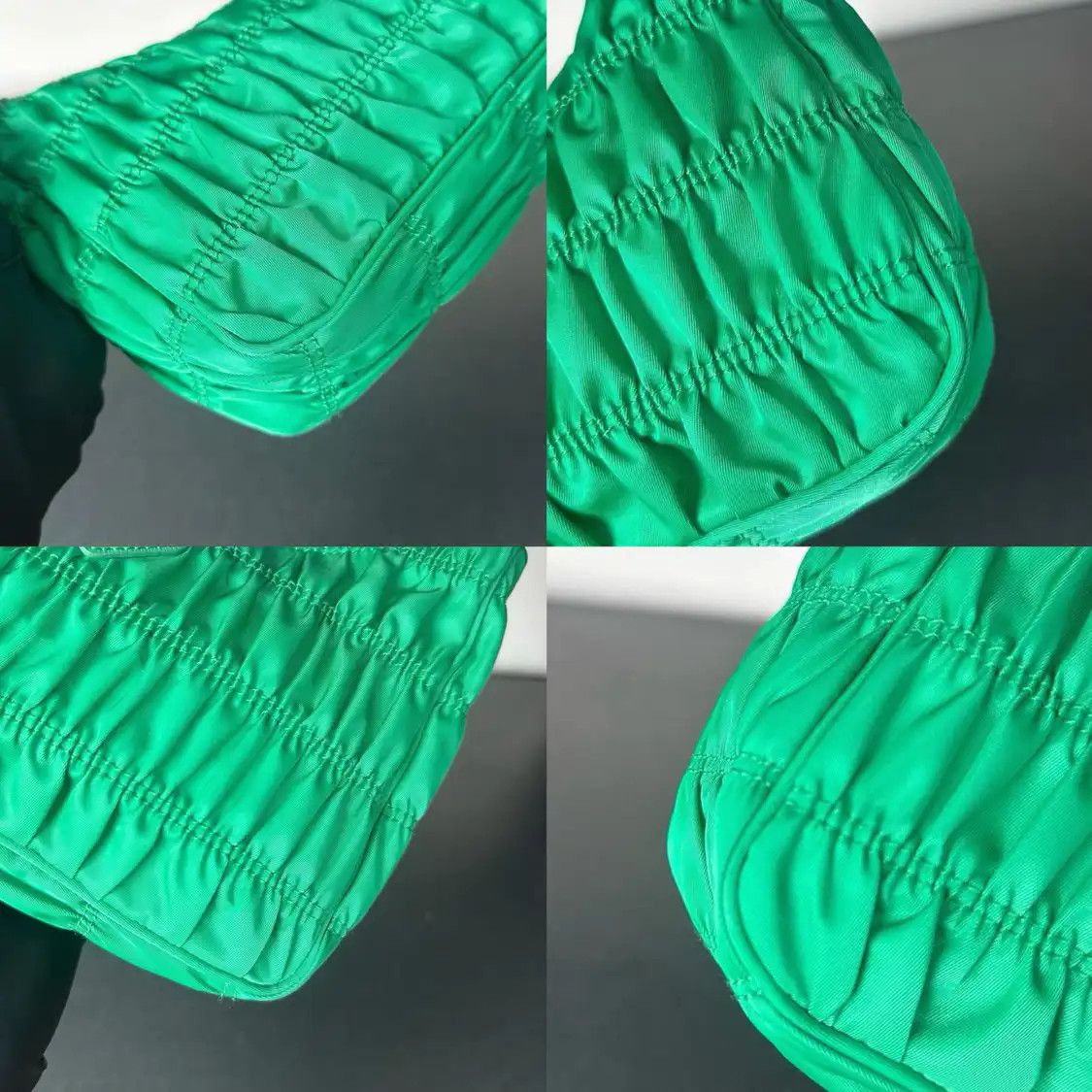 Prada PRADA Re-Edition 2005 mini green nylon logo quilted shoulder bag hardware Size ONE SIZE - 7 Thumbnail