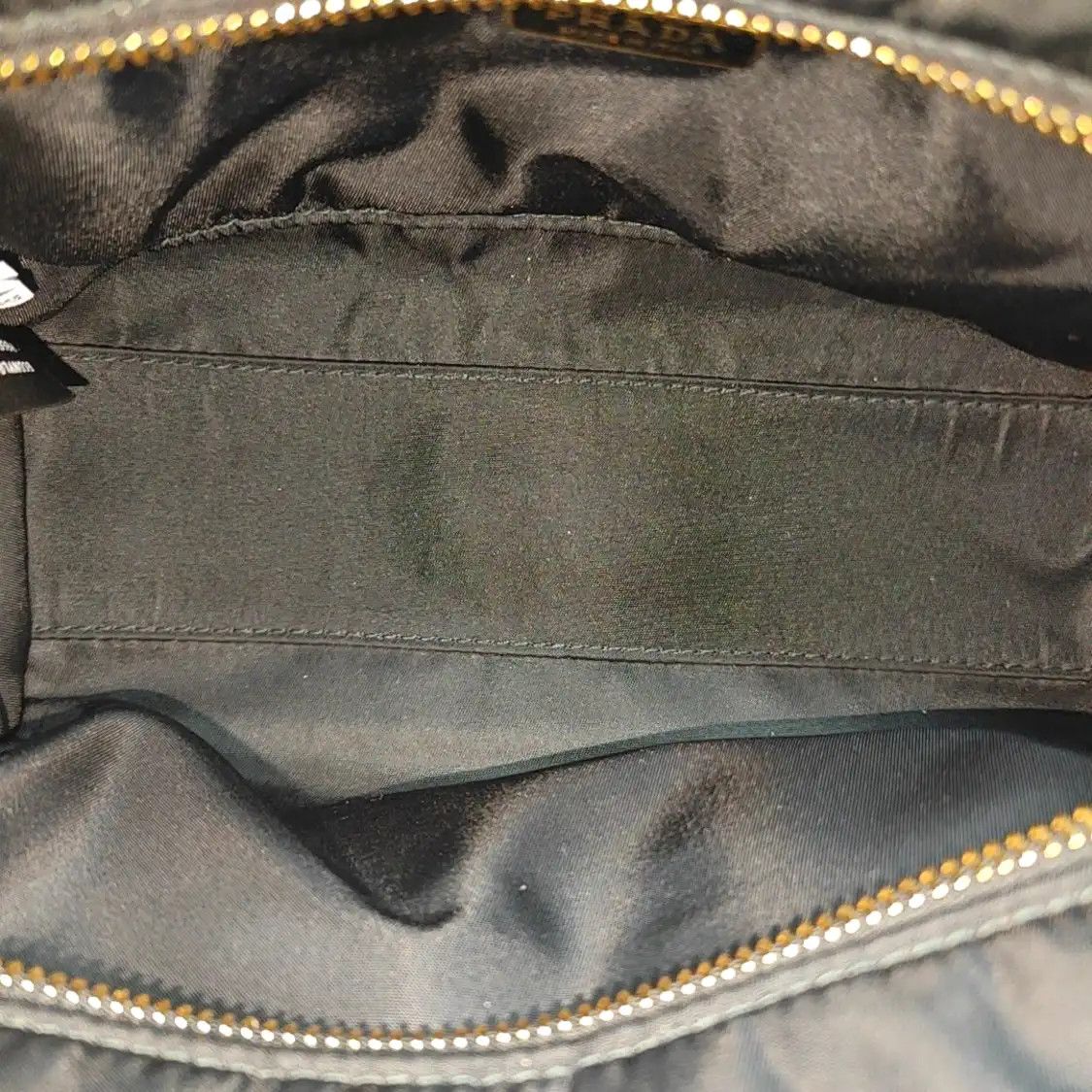 Prada PRADA Explore Medium black nylon logo shoulder bag handbag crossbody bag gold ha Size ONE SIZE - 7 Thumbnail