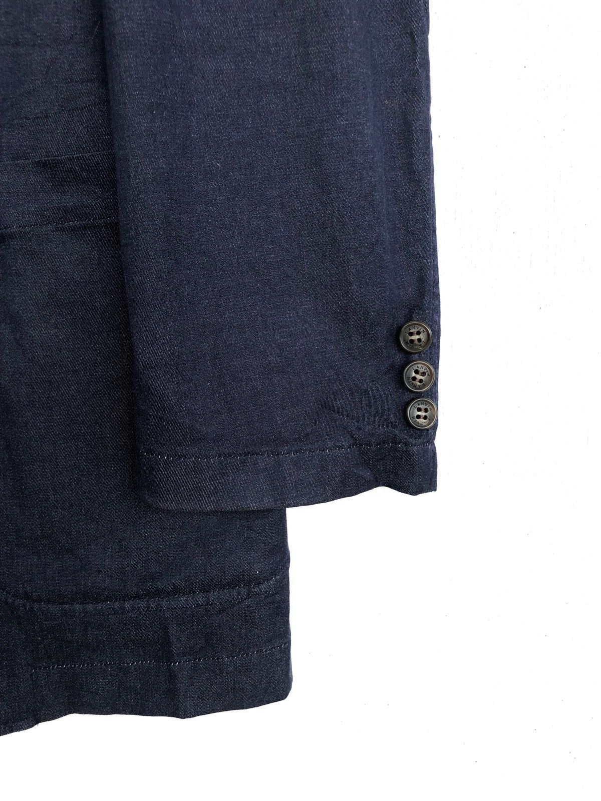 Lanvin Lanvin Indigo Blue 3 Button Silk Blend Blazer Coat Jacket Size US M / EU 48-50 / 2 - 4 Thumbnail
